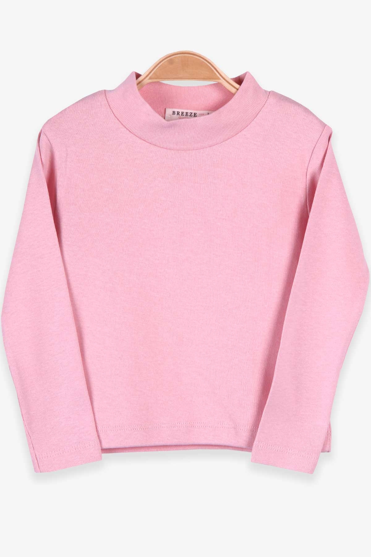 Breeze Kız Çocuk Uzun Kollu Tişört Basic Pudra (2-10 Yaş)