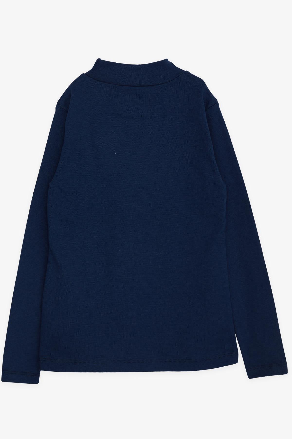 Breeze Kız Çocuk Uzun Kollu Tişört Basic Lacivert (5-8 Yaş)