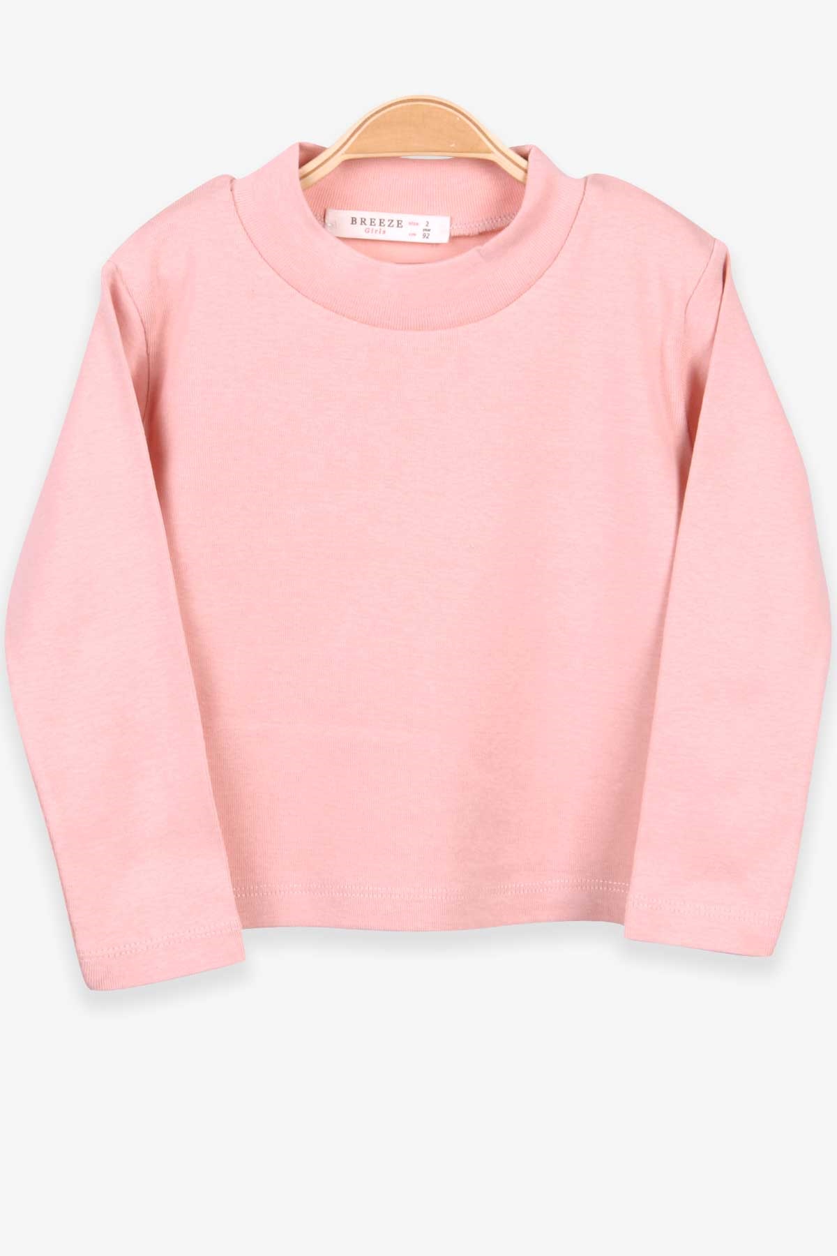 Breeze Kız Çocuk Uzun Kollu Tişört Basic Somon (2-10 Yaş)