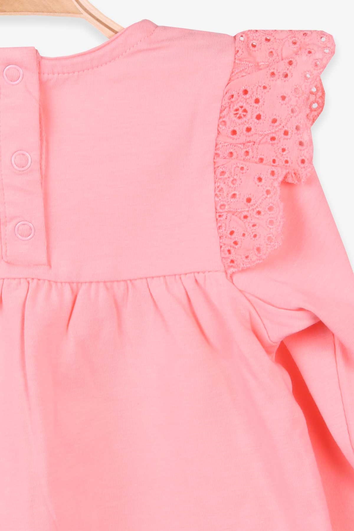Breeze Kız Çocuk Uzun Kollu Tişört Basic Somon (1-4 Yaş)