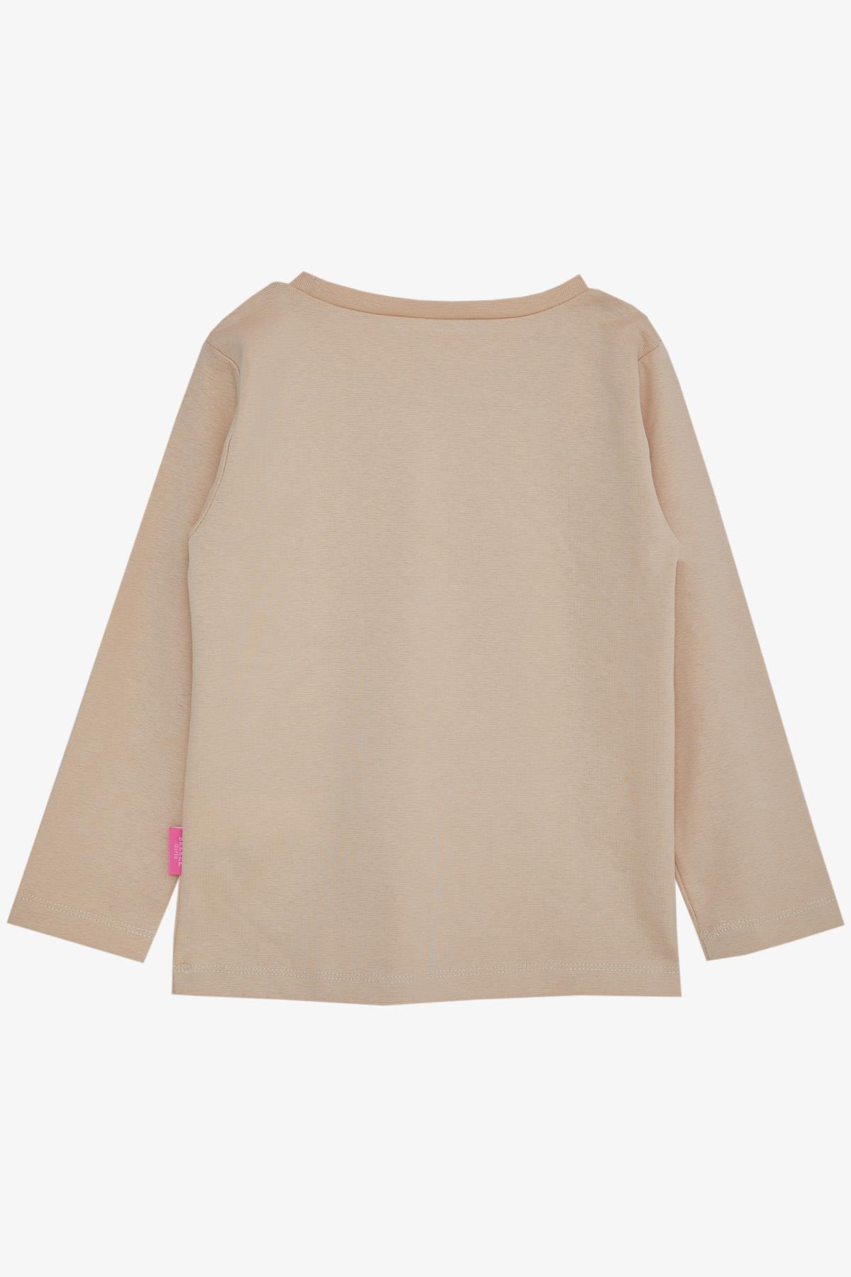 Breeze Kız Çocuk Uzun Kollu Tişört Basic Bej (1-4 Yaş)