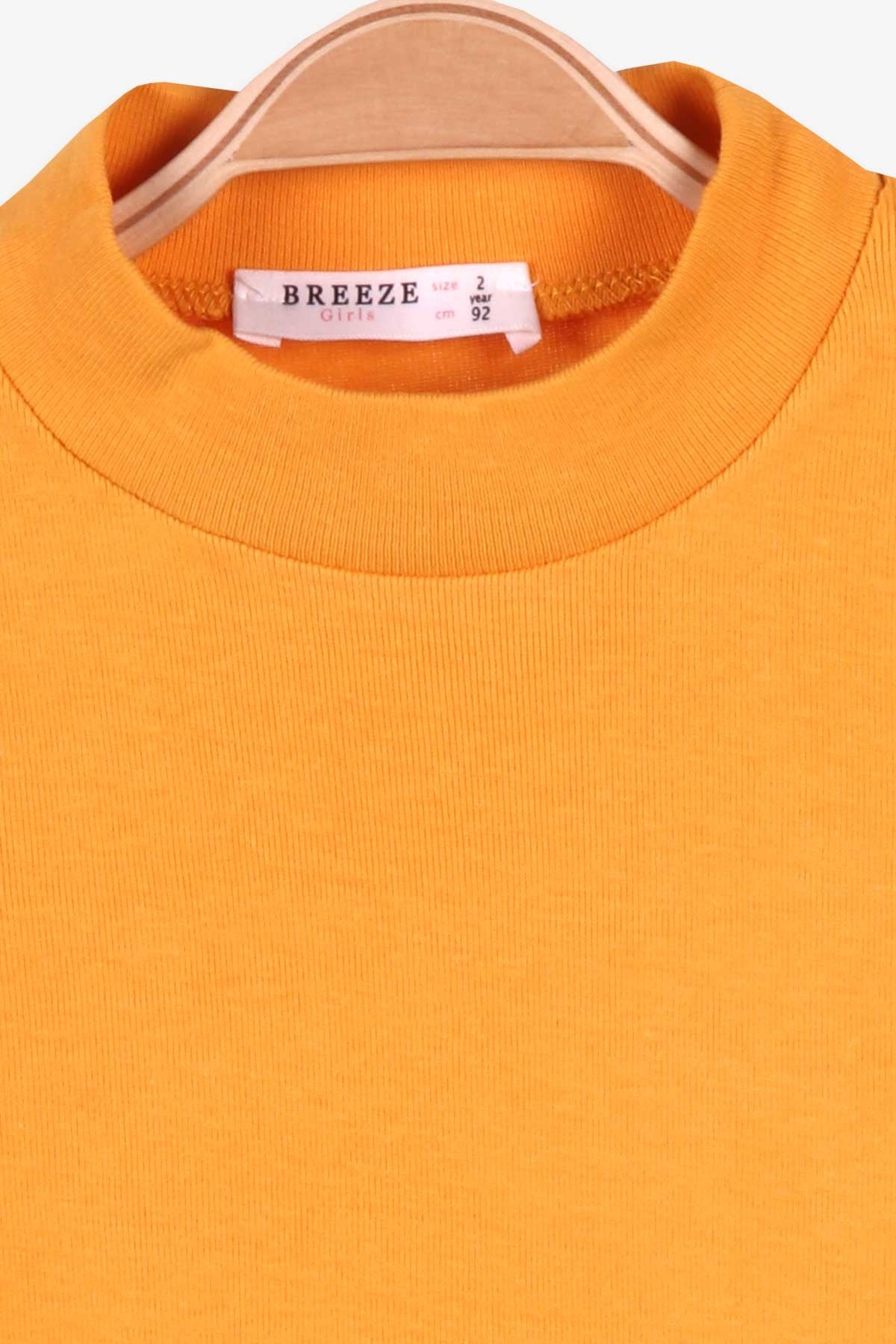 Breeze Kız Çocuk Uzun Kollu Tişört Basic Hardal Sarı (2-8 Yaş)