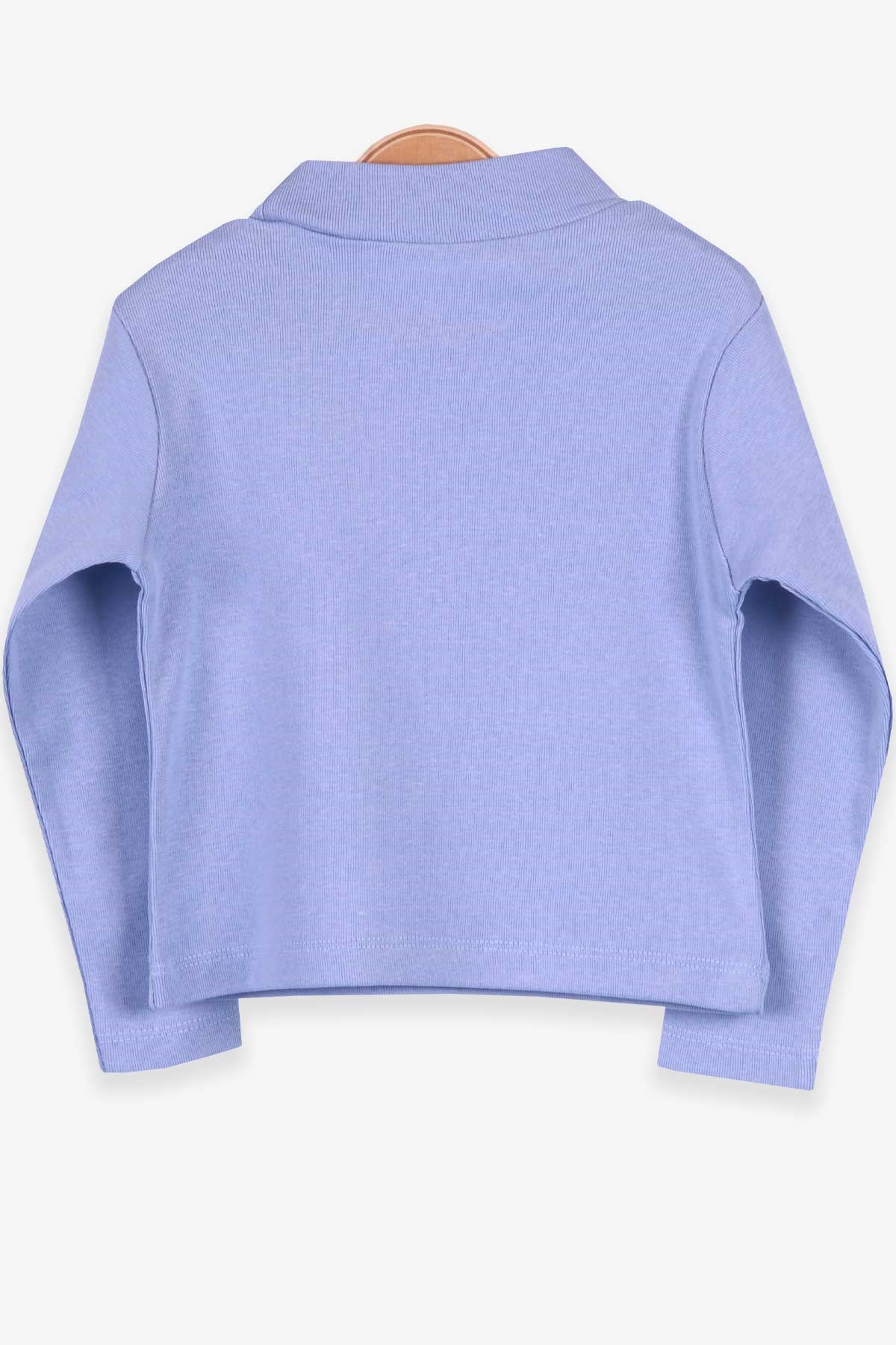 Breeze Kız Çocuk Uzun Kollu Tişört Basic Bebe Mavisi (2-10 Yaş)