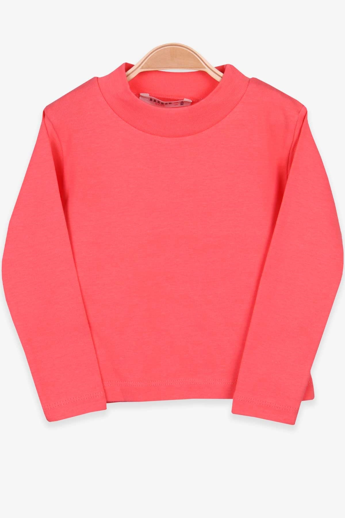 Breeze Kız Çocuk Uzun Kollu Tişört Basic Mercan (2-10 Yaş)