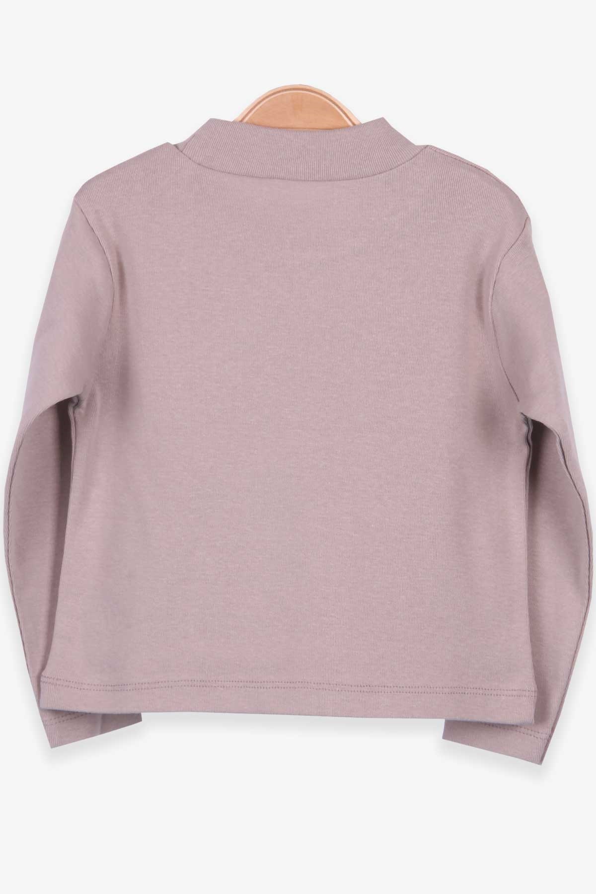 Breeze Kız Çocuk Uzun Kollu Tişört Basic Bej (2-10 Yaş)