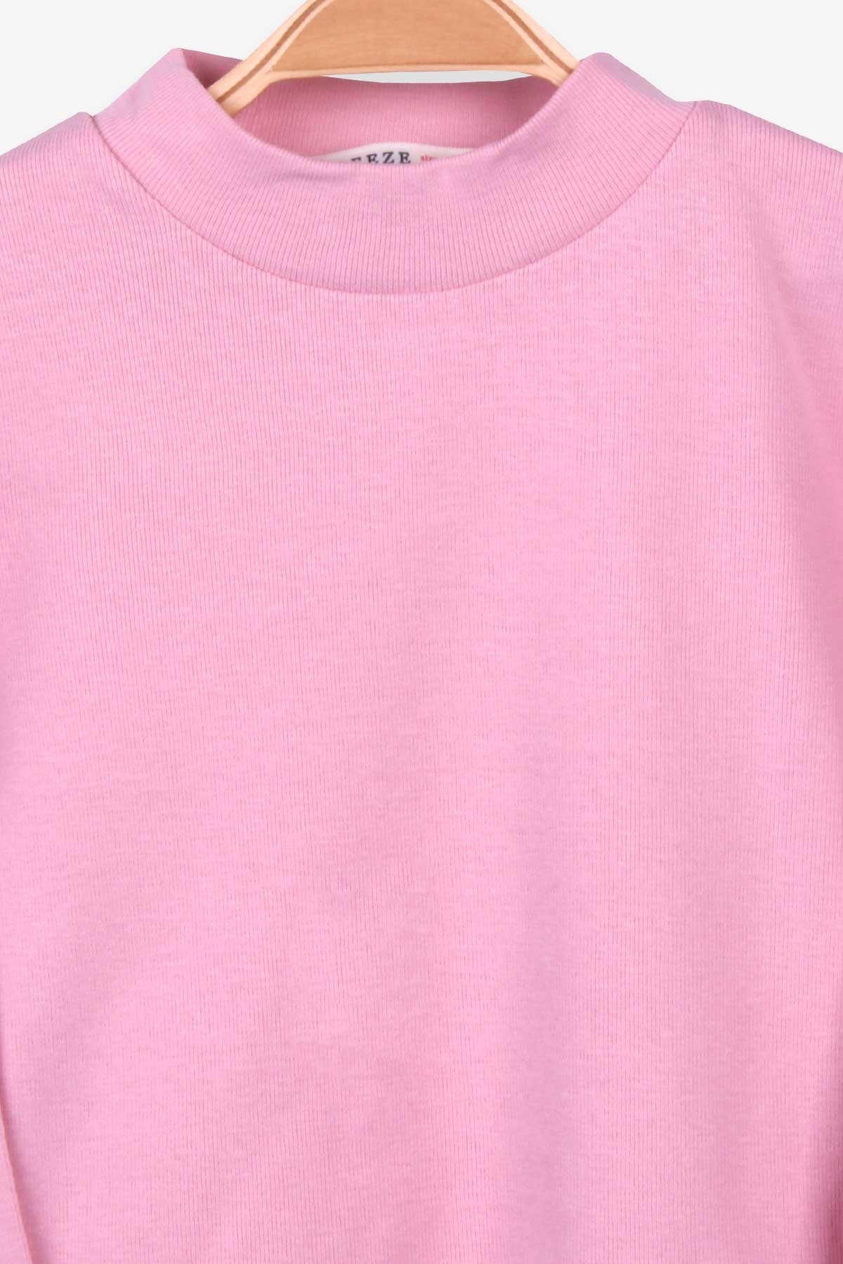 Breeze Kız Çocuk Uzun Kollu Tişört Basic Pudra (2-10 Yaş)