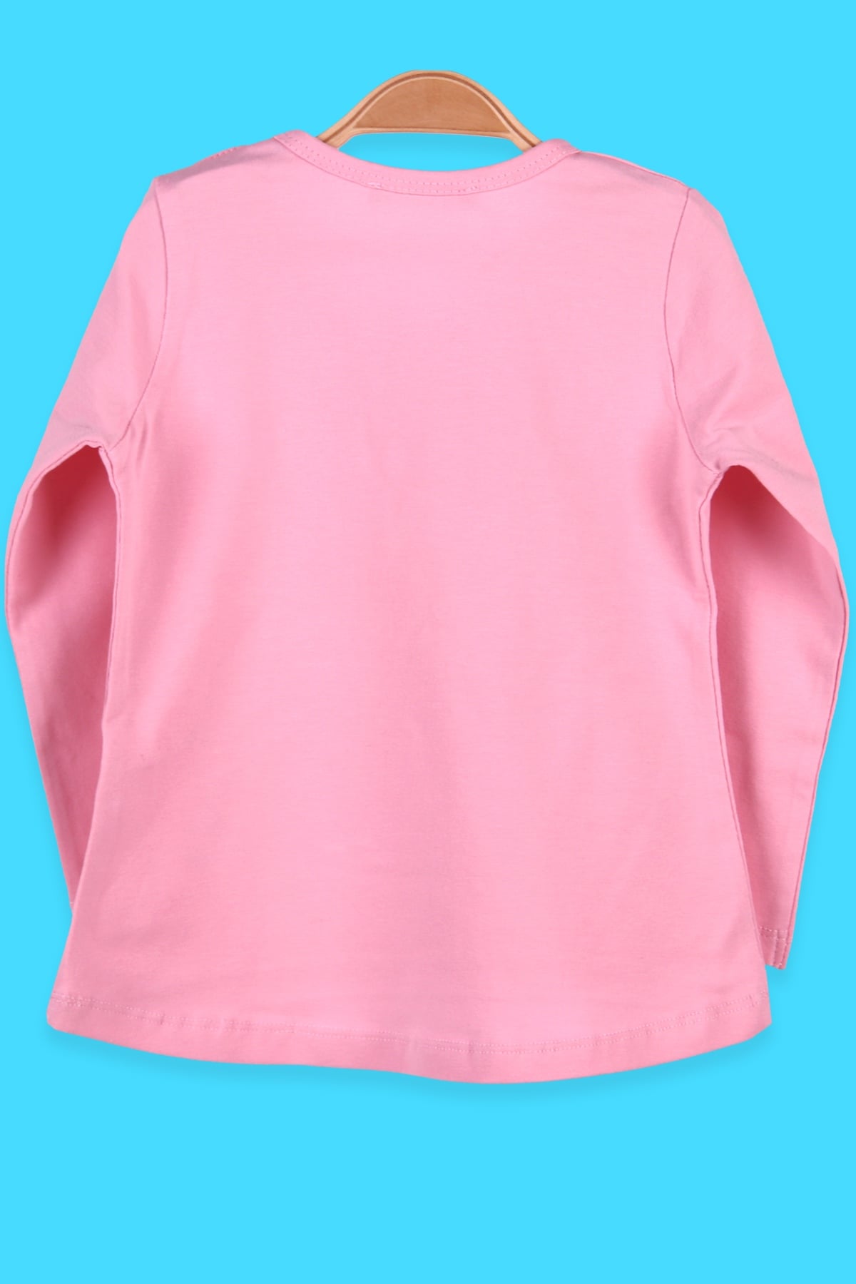 Breeze Kız Çocuk Uzun Kollu Tişört Pul İşlemeli Pudra (1.5-5 Yaş)