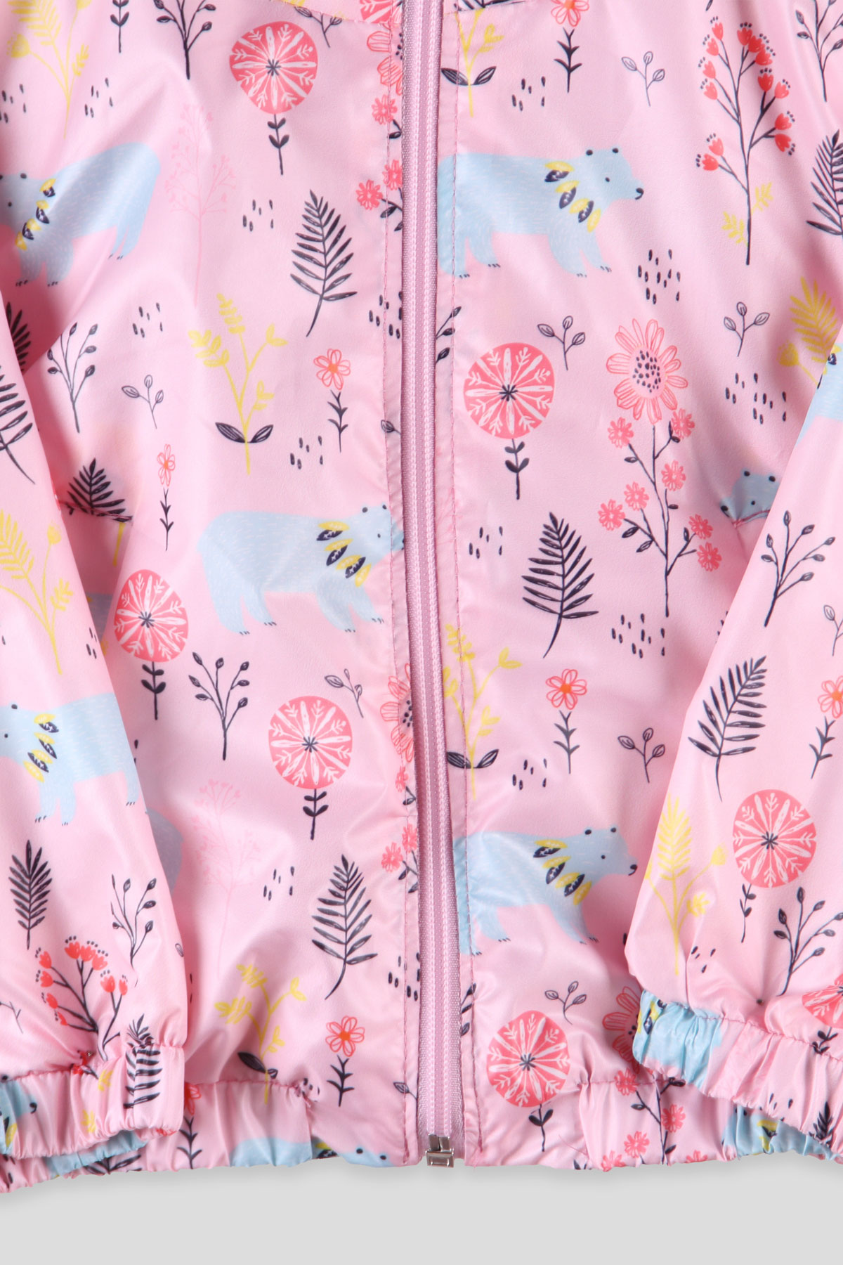 Breeze Kız Çocuk Yağmurluk Ayıcık Desenli  Pembe (1-4 Yaş)