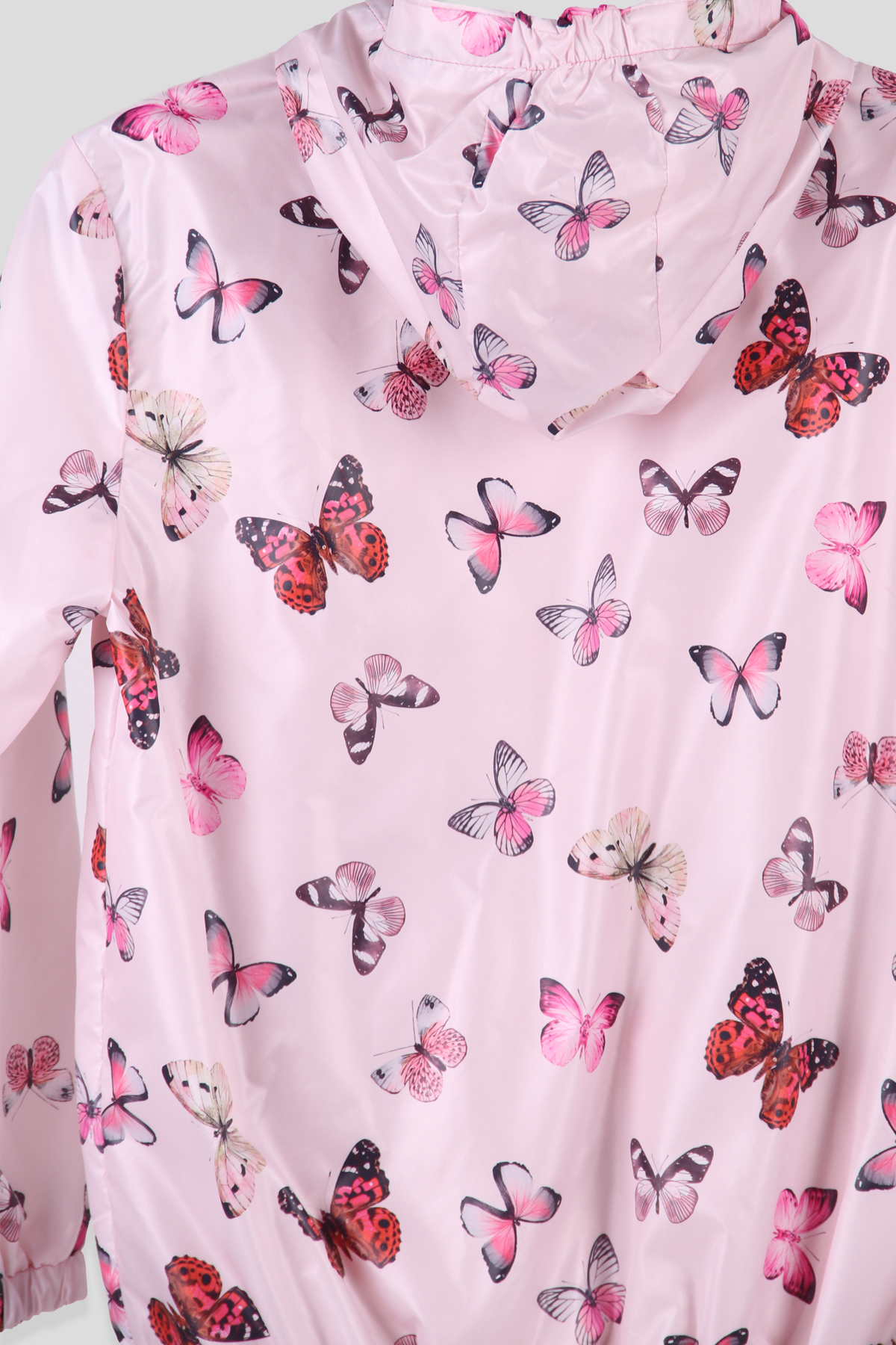 Breeze Kız Çocuk Yağmurluk Kelebek Desenli Pembe (9-12 Yaş)