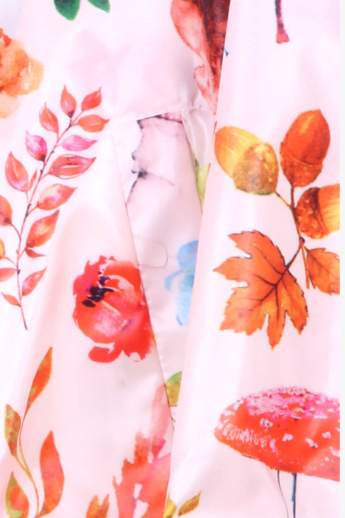Breeze Kız Çocuk Yağmurluk Sonbahar Desenli Ekru (1-6 Yaş)