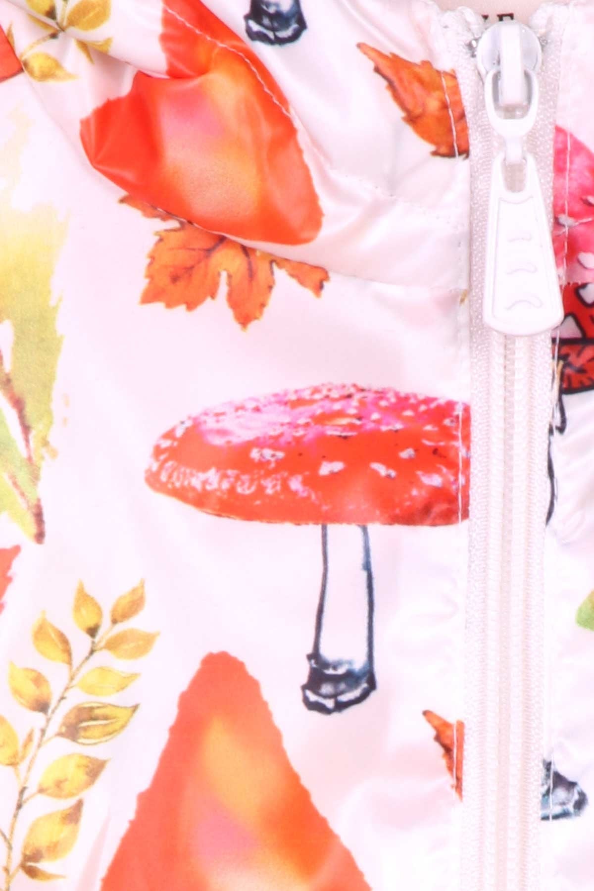 Breeze Kız Çocuk Yağmurluk Sonbahar Desenli Ekru (1-6 Yaş)