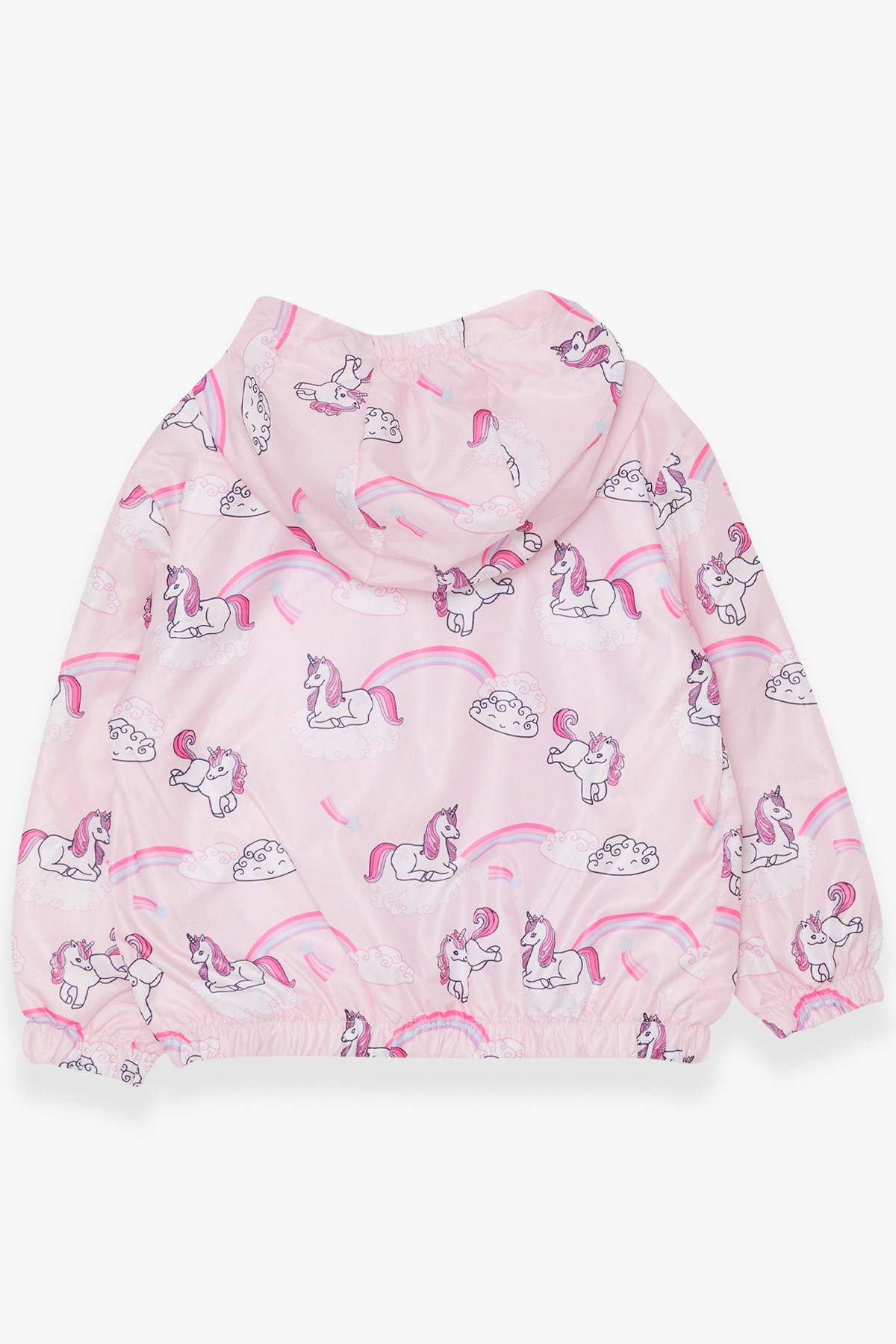 Breeze Kız Çocuk Yağmurluk Unicorn Desenli Pudra (1-6 Yaş)