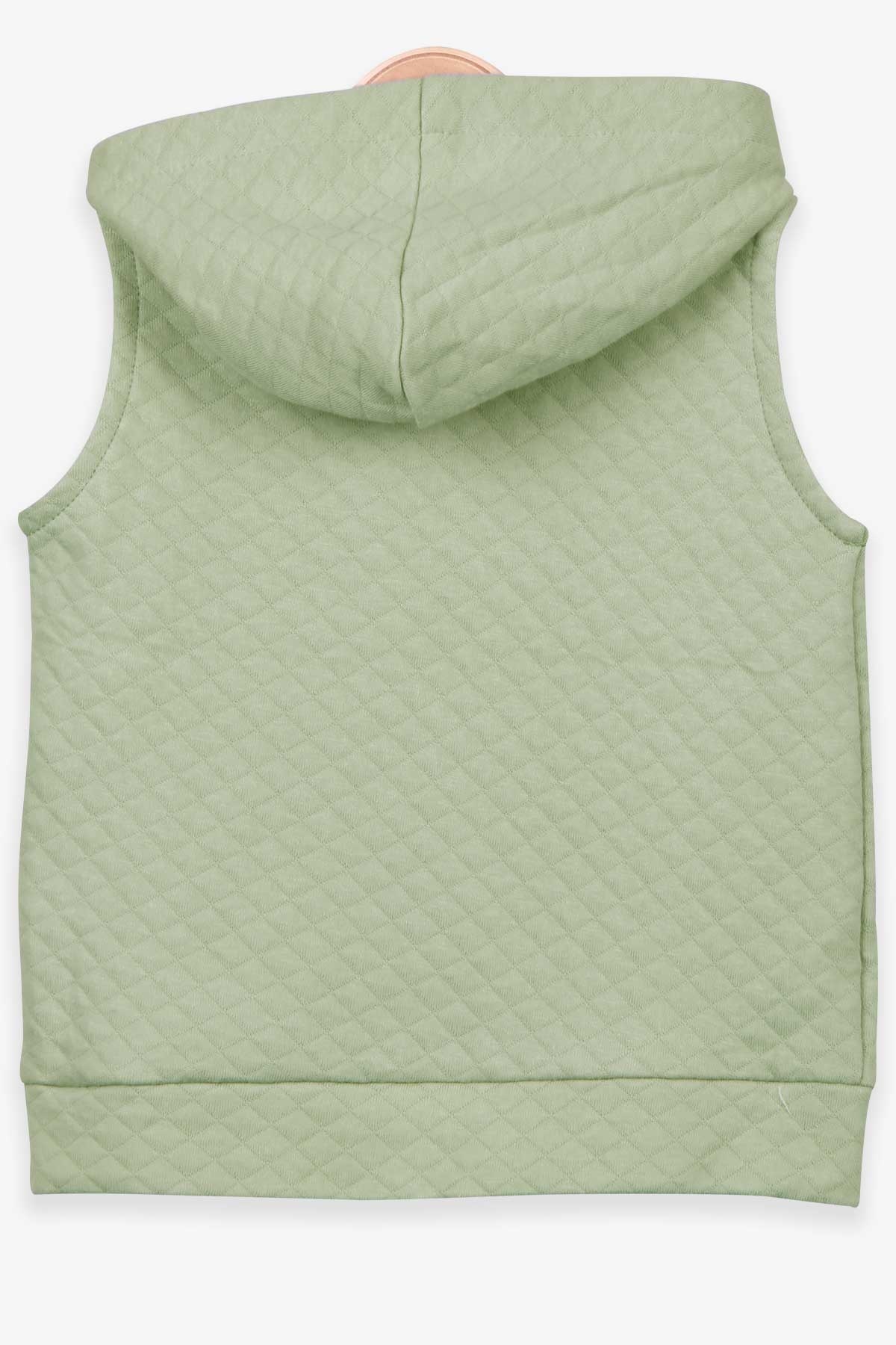 Breeze Kız Çocuk Yelek Pullu Nakışlı Mint Yeşili (3-6 Yaş)