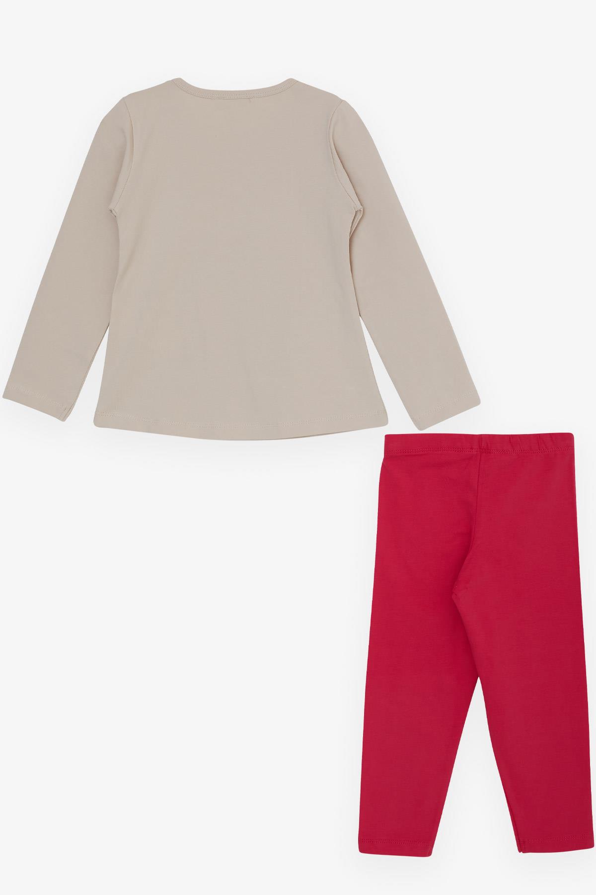 Breeze Kız ÇocukTaytlı Takım Dostluk Temalı Kız Temalı Bej (1.5-5 Yaş)