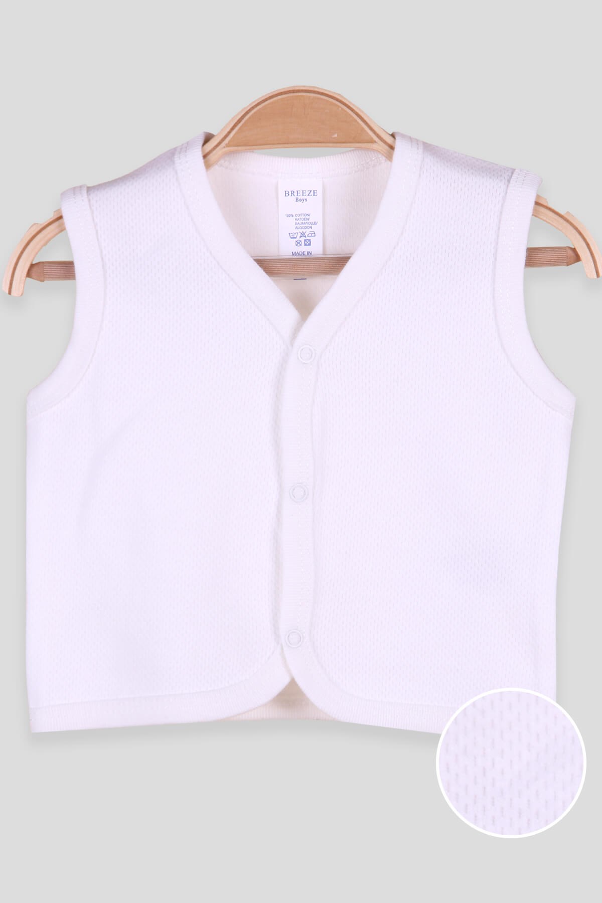 Breeze Unisex Bebek Yelek Ekru (0-3 Ay)