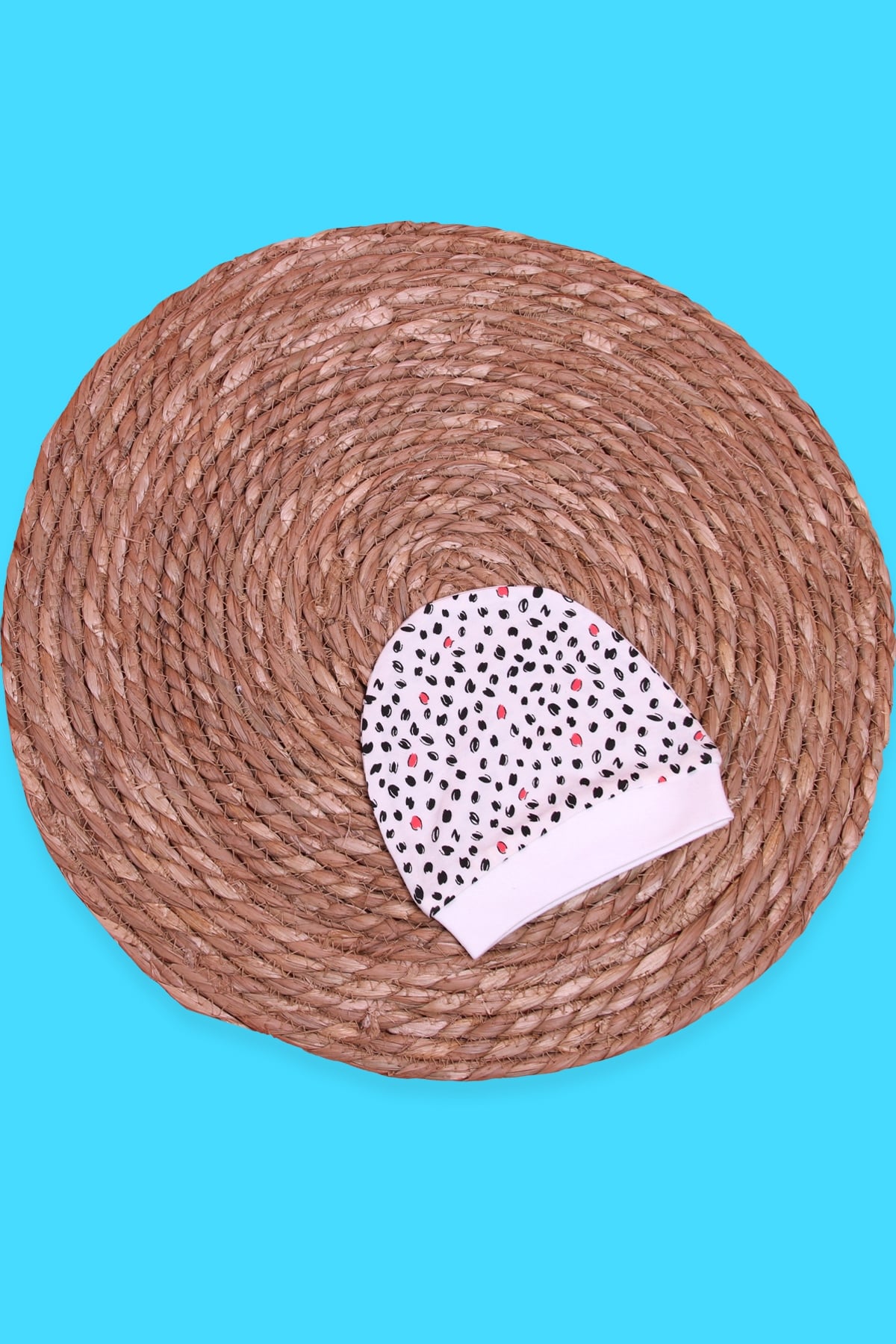 Breeze Yeni Doğan Bebek Şapkası Desenli Ekru (Standart)