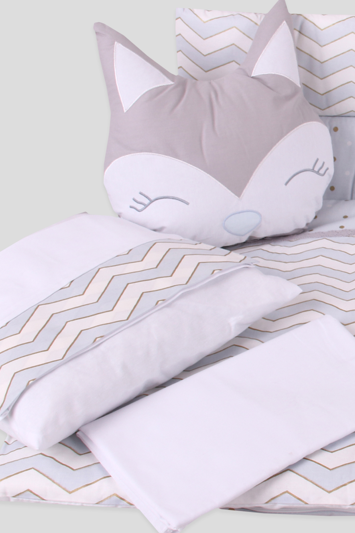 Breeze Yeni Doğan Oyun Parkı Seti Kedili Mavi (Standart)
