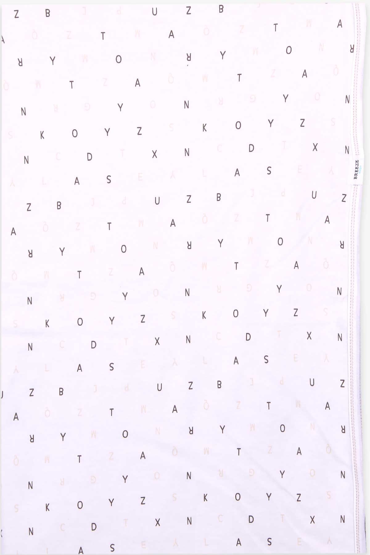 Breeze Yenidoğan Bebek Battaniyesi Alfabe Temalı Ekru (75 x 90 cm)