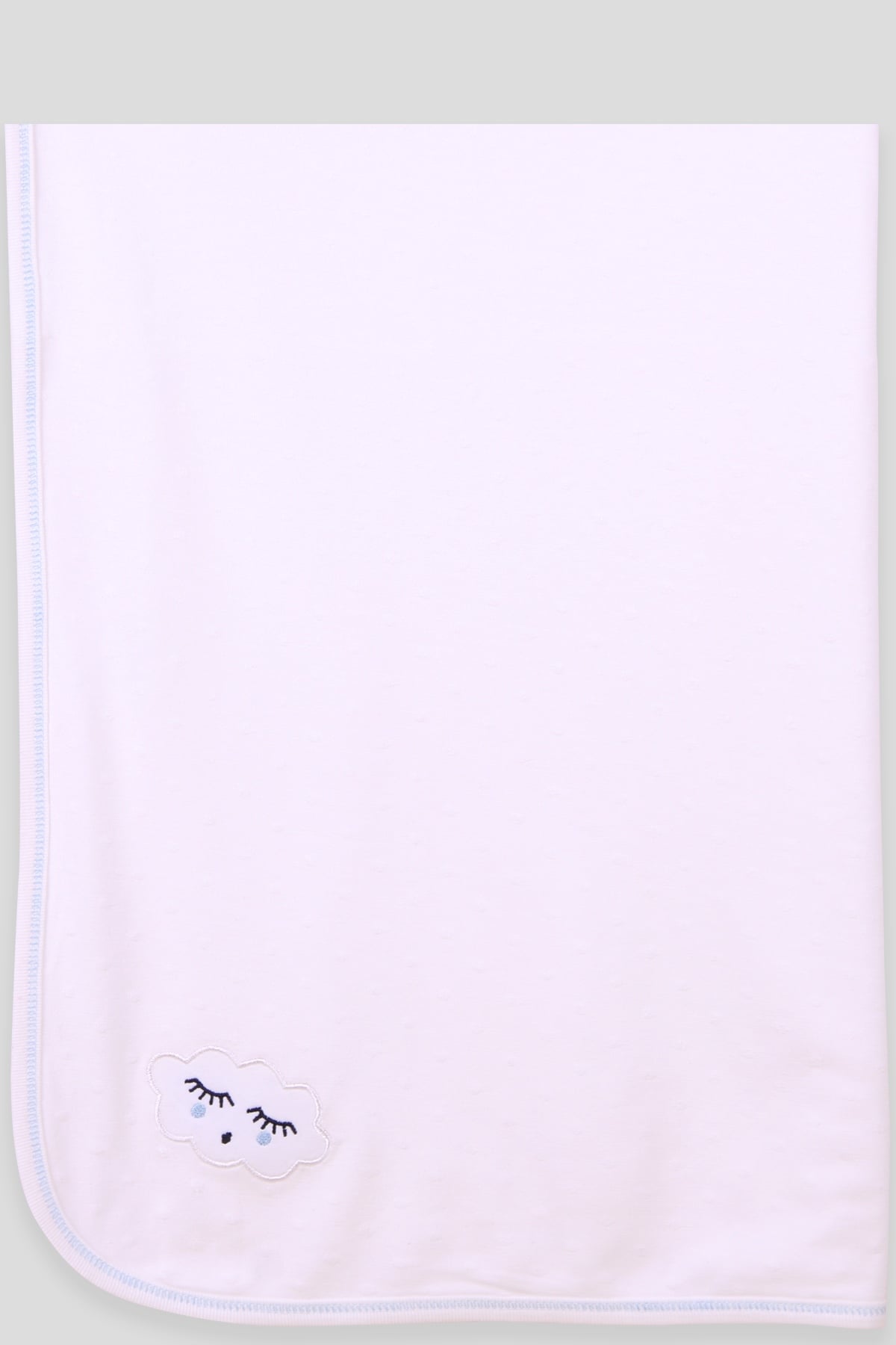 Breeze Yenidoğan Bebek Battaniyesi Bulutlu (77 x 88 ) Ekru