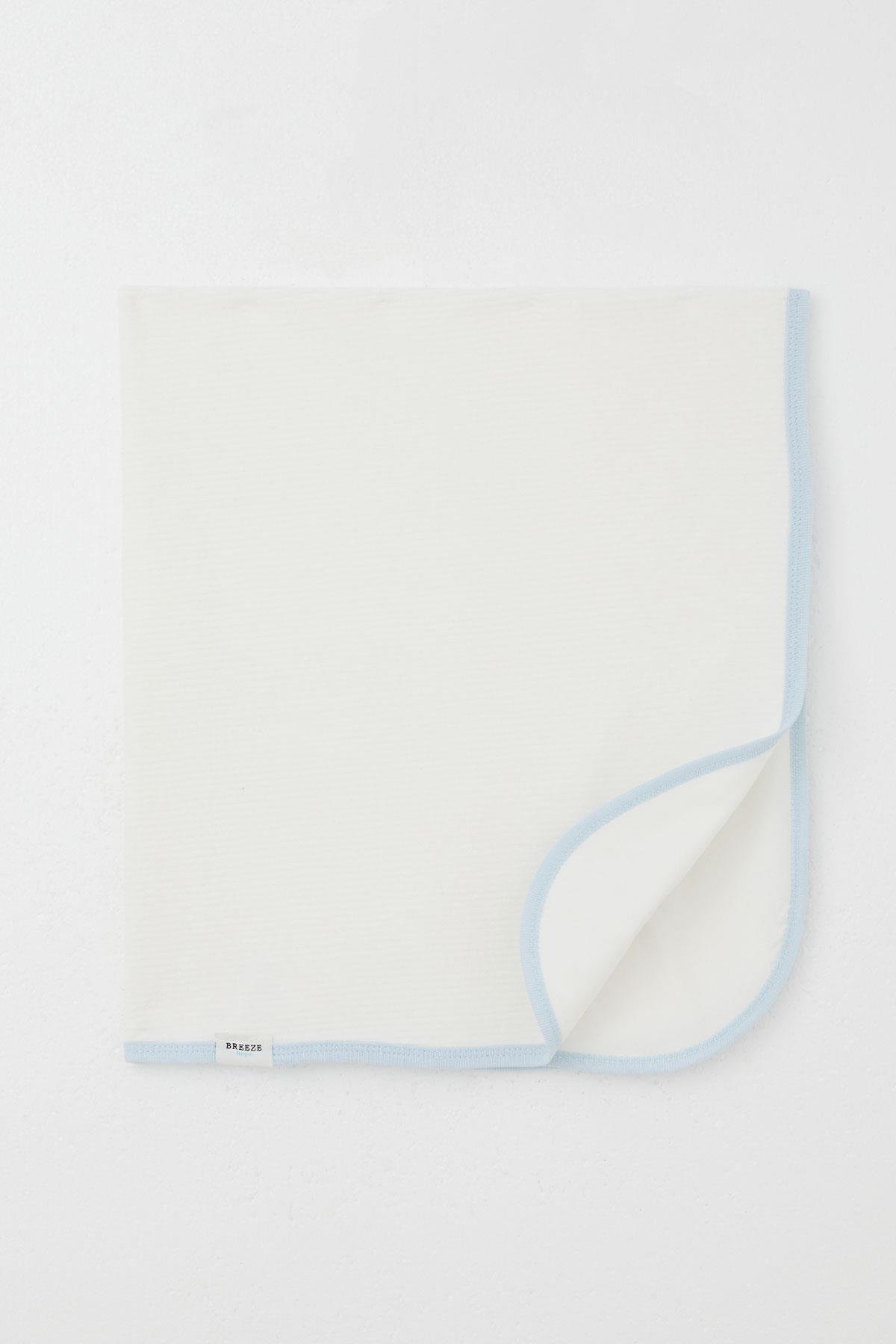 Breeze Yenidoğan Bebek Battaniyesi Kadife Sevimli Bulut Baskılı Ekru (Standart)