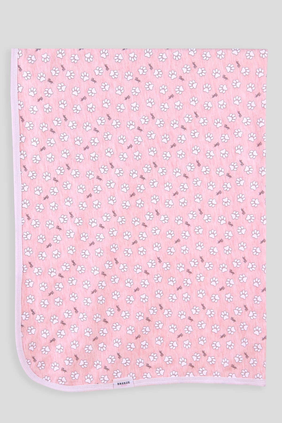 Breeze Yenidoğan Bebek Battaniyesi Patili (76 x 88 ) Somon