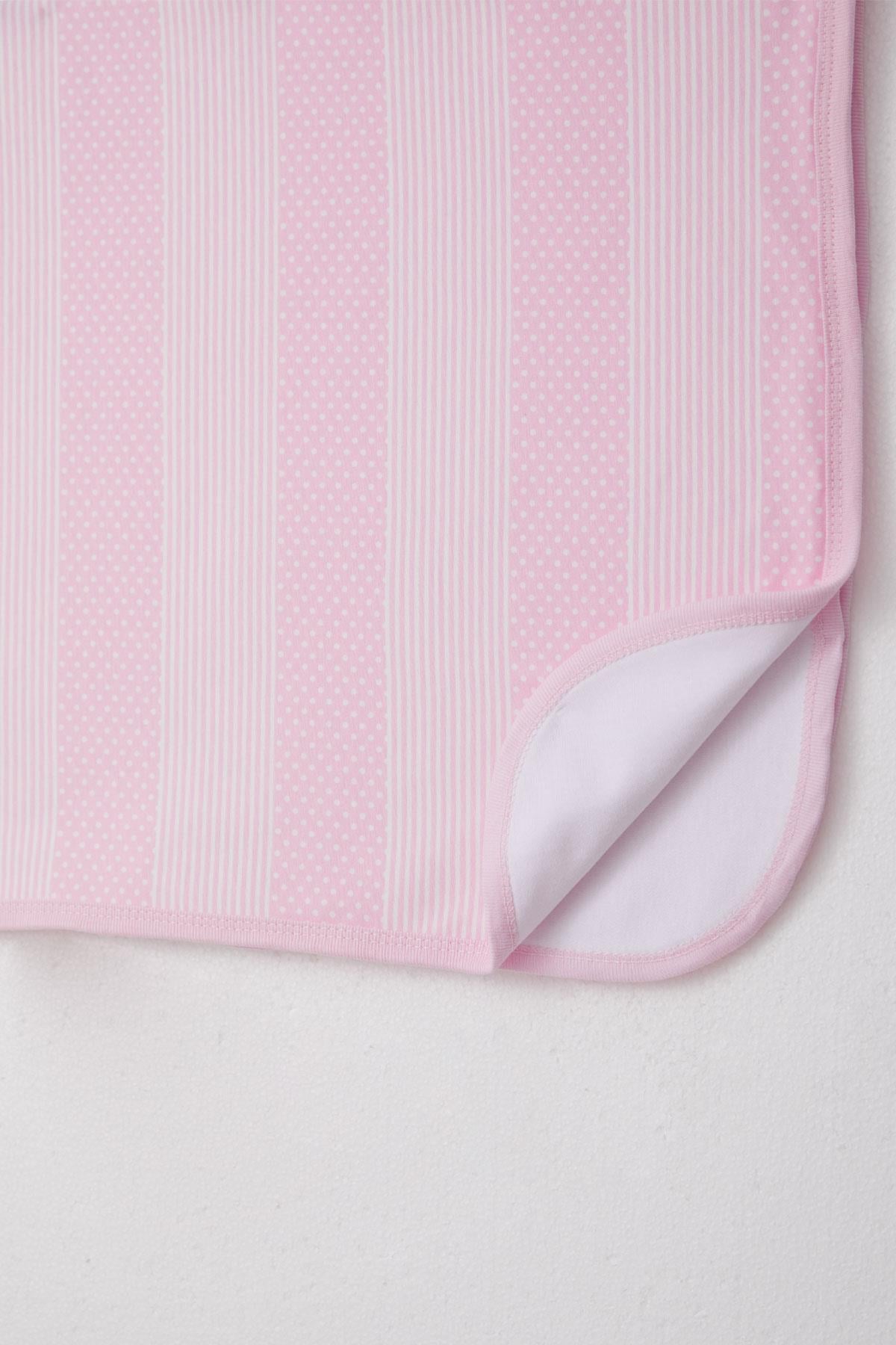 Breeze  Yenidoğan Bebek Battaniyesi Puantiye Desenli Pembe (Standart)