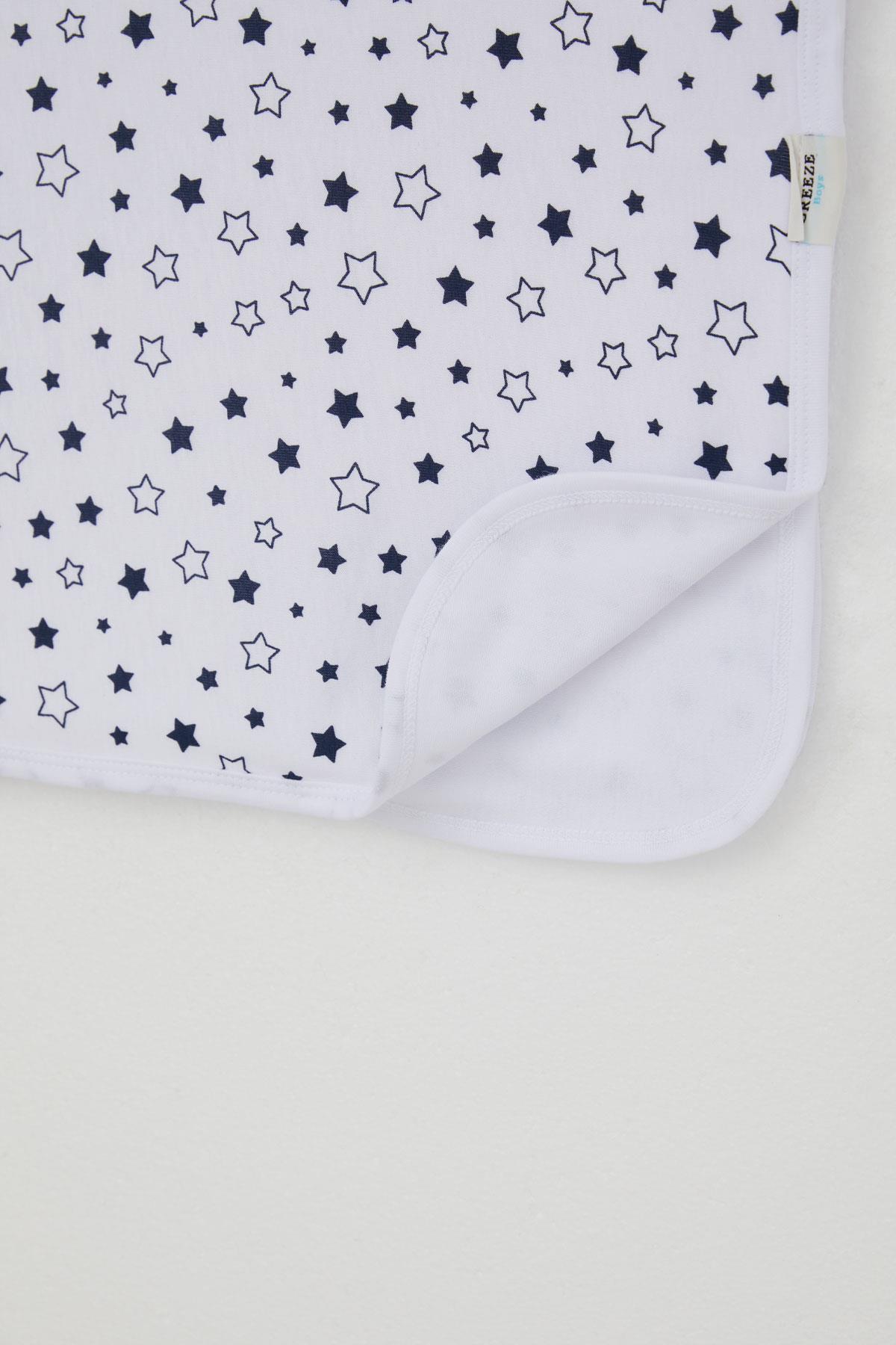 Breeze  Yenidoğan Bebek Battaniyesi Yıldız Desenli Beyaz (80 X 90 cm)
