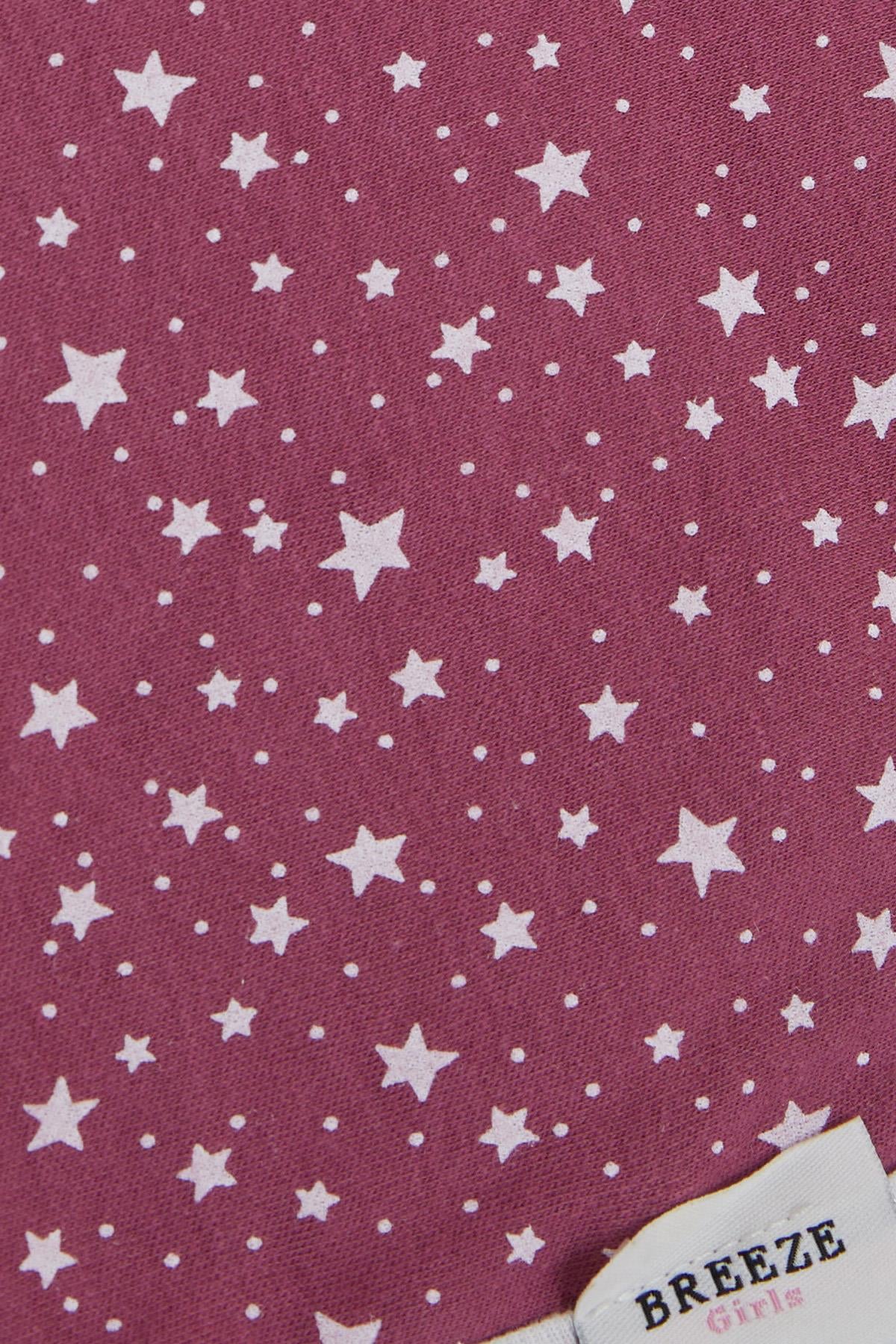 Breeze Yenidoğan Bebek Battaniyesi Yıldız Desenli Vişne Çürüğü (Standart)