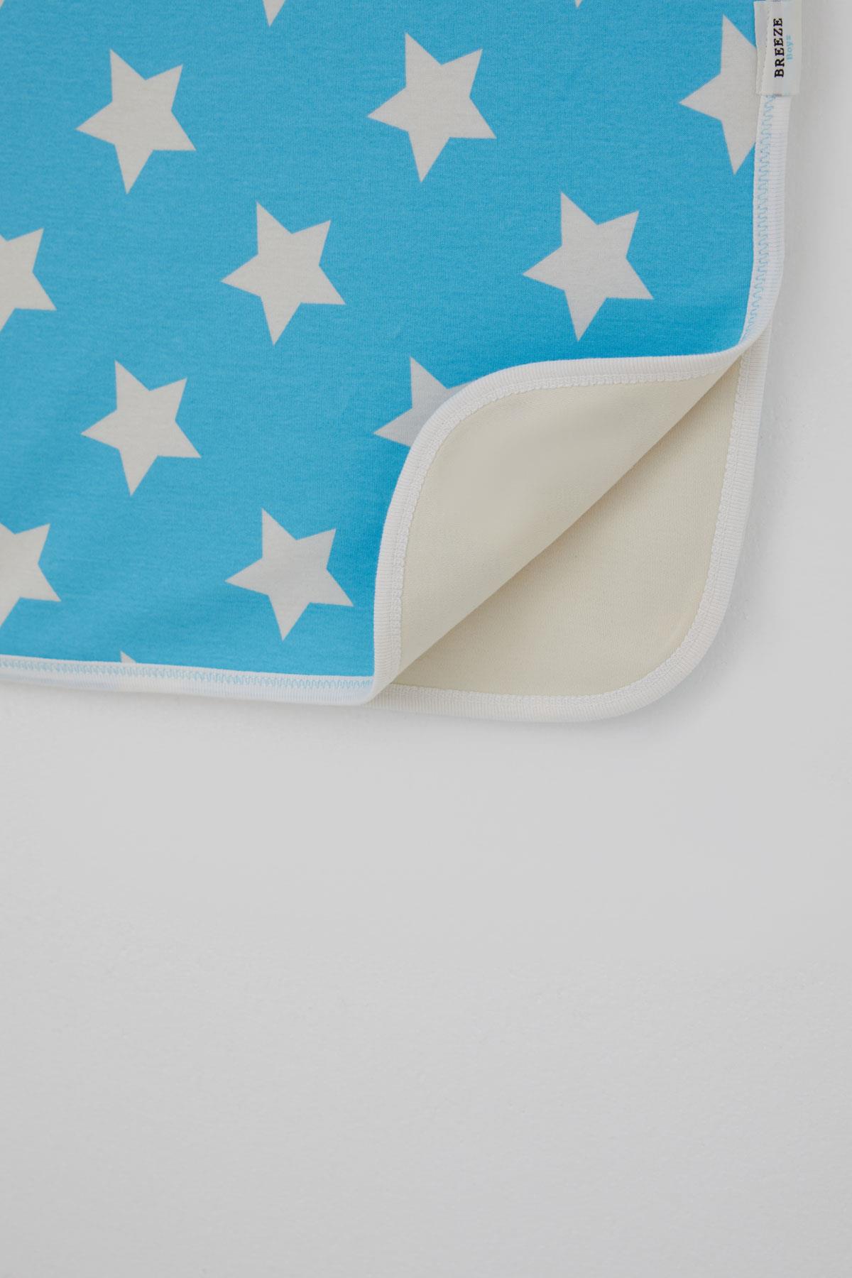 Breeze  Yenidoğan Bebek Battaniyesi Yıldız Desenli Mavi (76 x 87 cm)