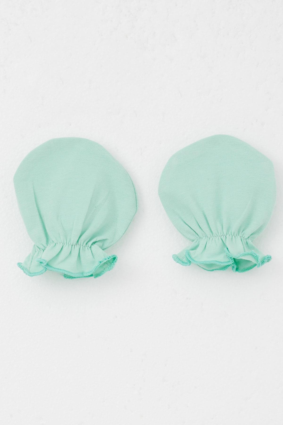 Breeze Yenidoğan Bebek Eldiven Basic Su Yeşili (Standart)