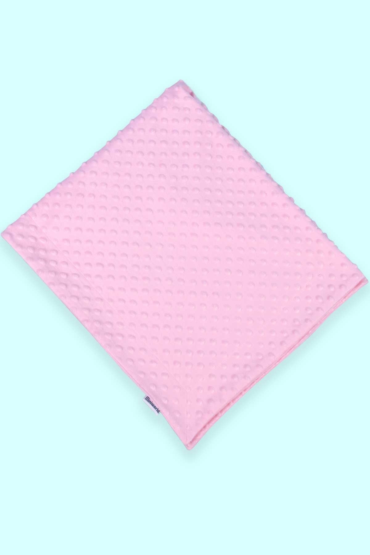 Breeze Yenidoğan Bebek Fluffy Nohut Battaniyesi Pudra (80 x 110 cm)
