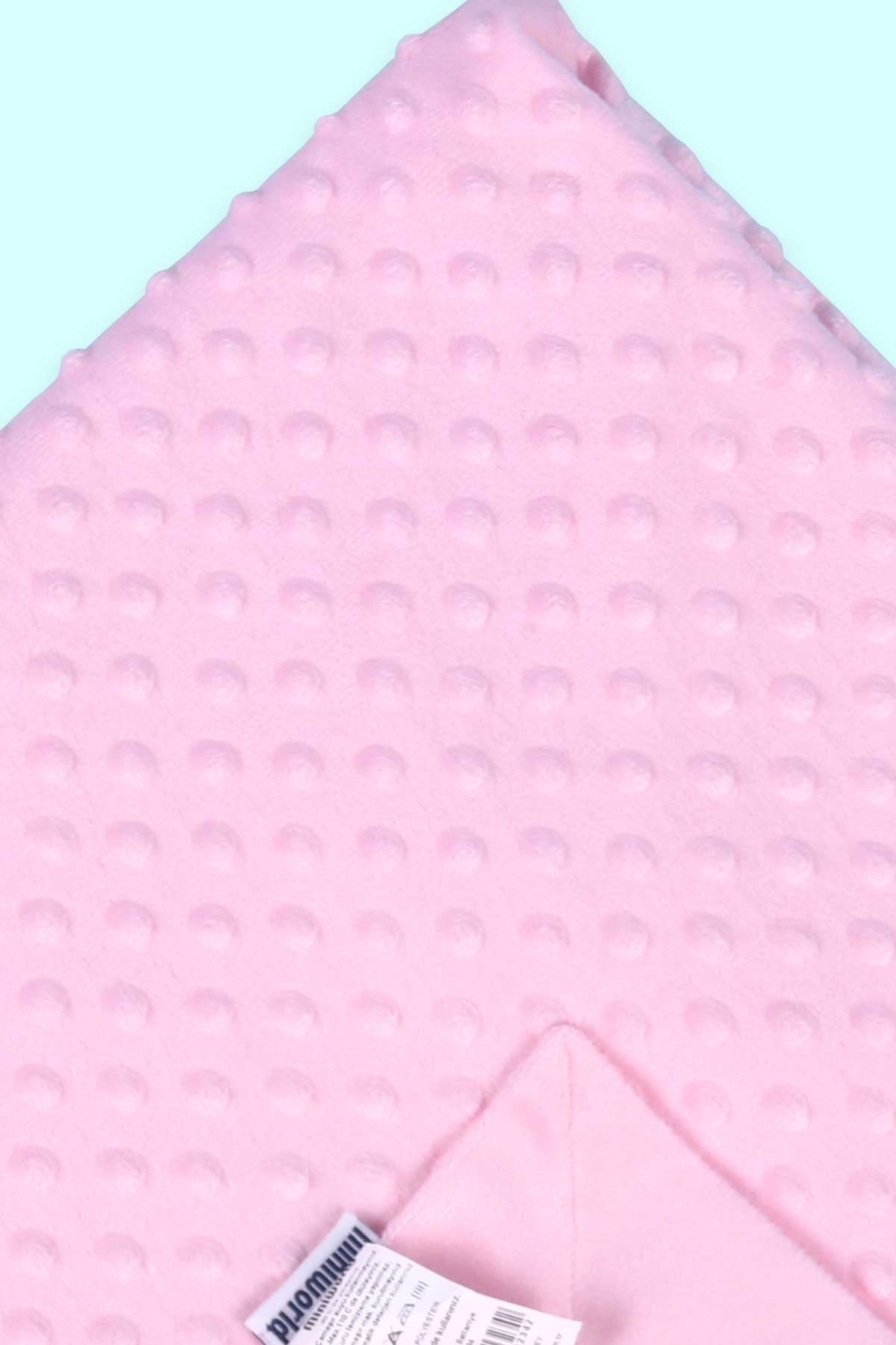 Breeze Yenidoğan Bebek Fluffy Nohut Battaniyesi Pudra (80 x 110 cm)