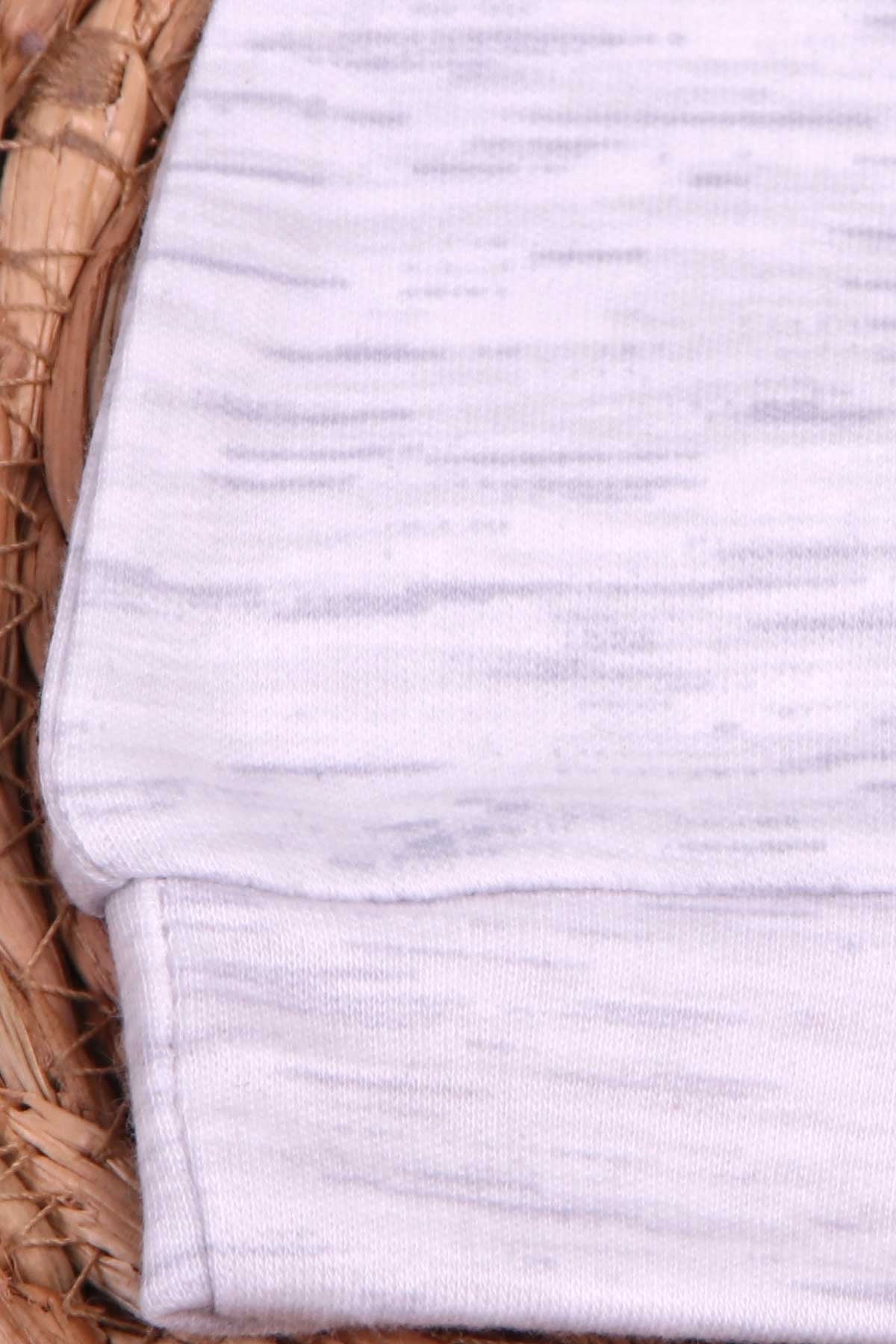 Breeze Yenidoğan Bebek Şapkası Basic Açık Gri Melanj