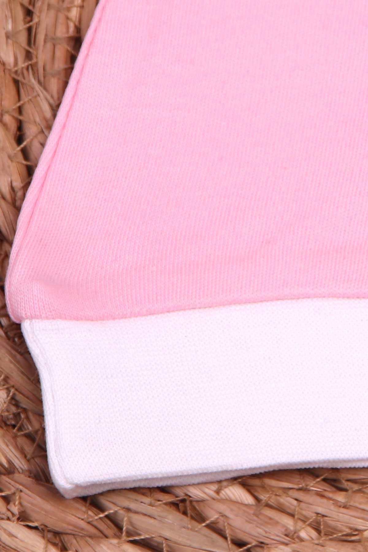 Breeze Yenidoğan Bebek Şapkası Basic Pudra