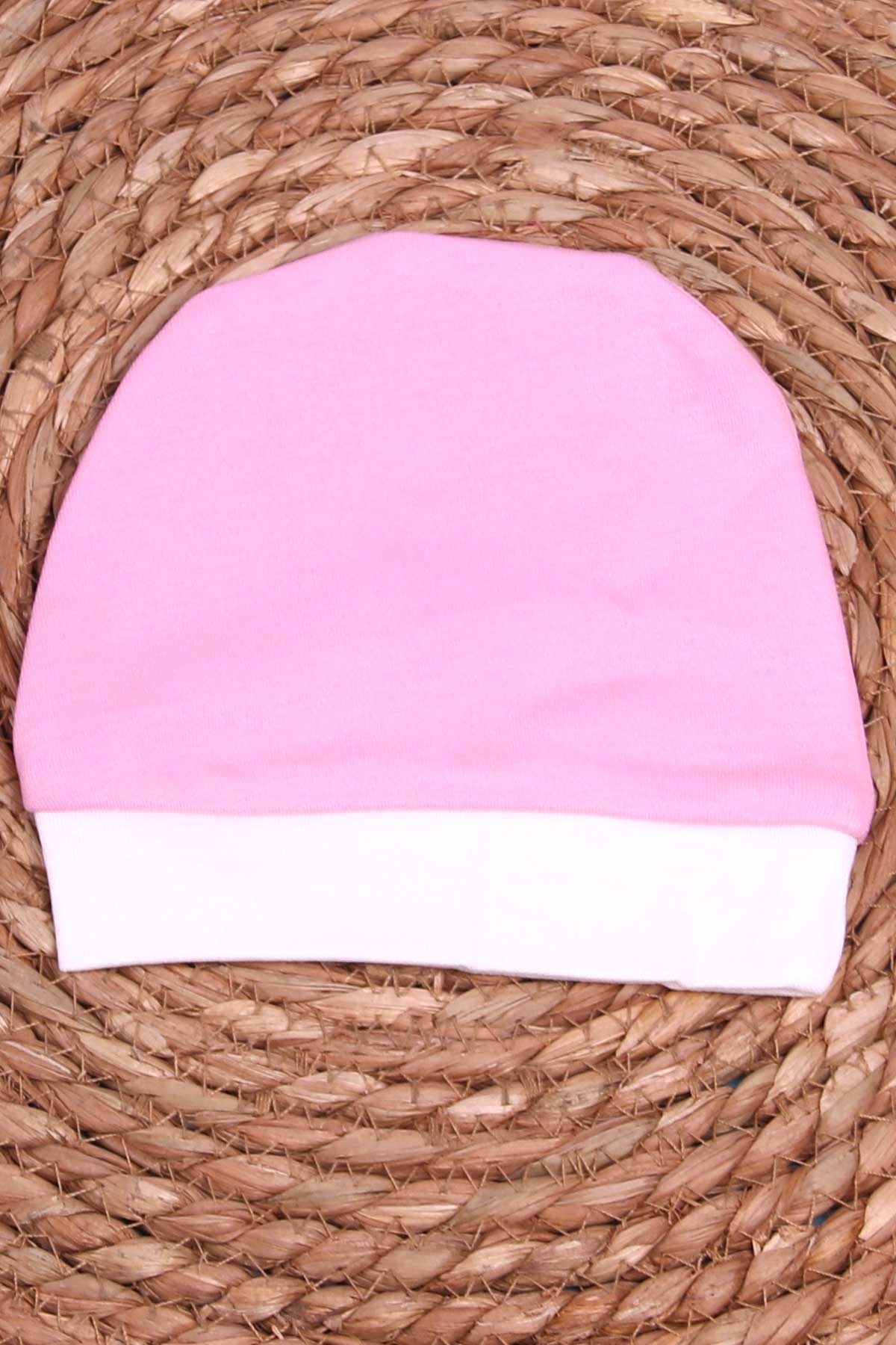 Breeze Yenidoğan Bebek Şapkası Basic Pembe