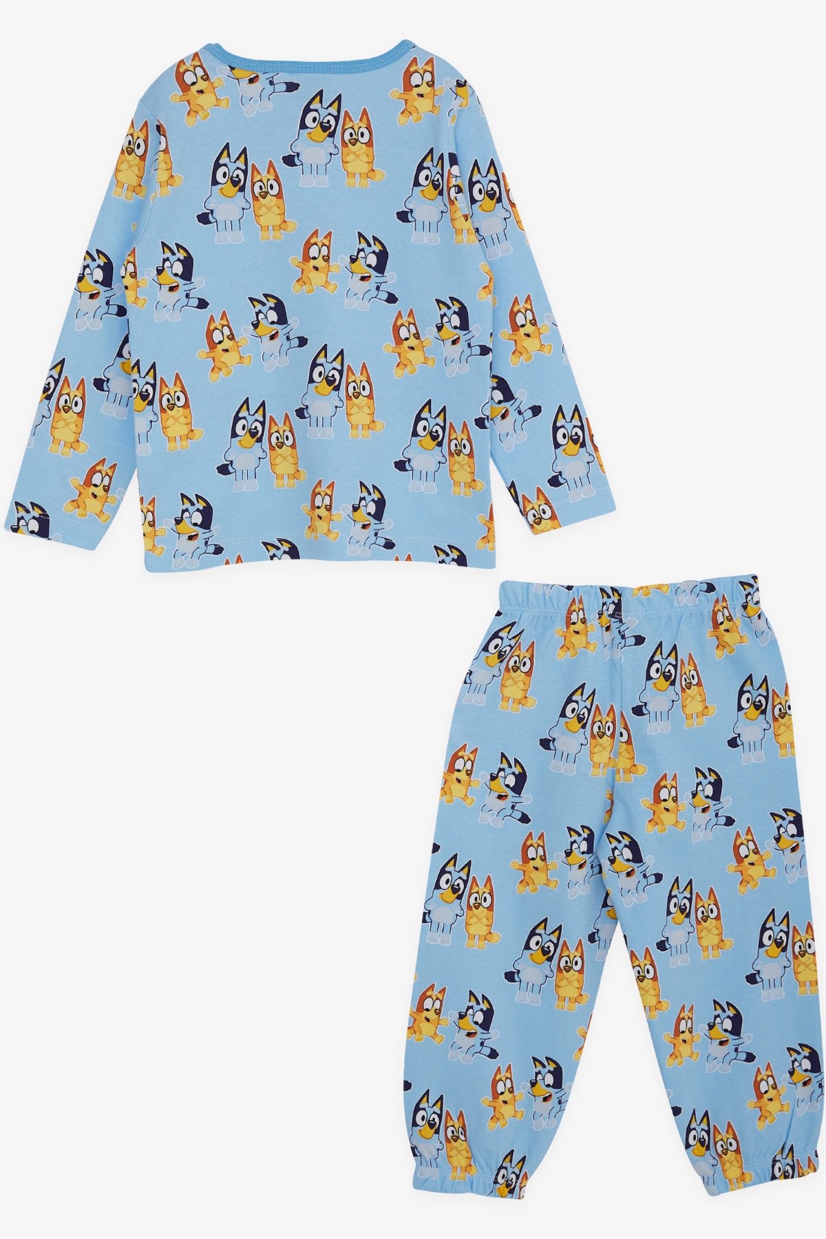 CHAMPS ACTİVE Erkek Bebek Pijama Takımı Mutlu Köpekcikler Desenli Açık Mavi (9 Ay-3 Yaş)