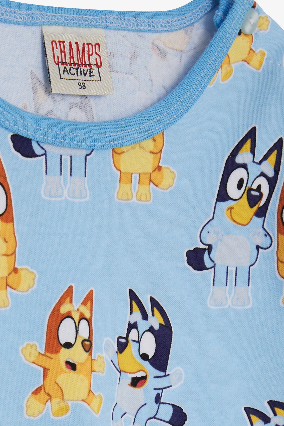 CHAMPS ACTİVE Erkek Bebek Pijama Takımı Mutlu Köpekcikler Desenli Açık Mavi (9 Ay-3 Yaş)