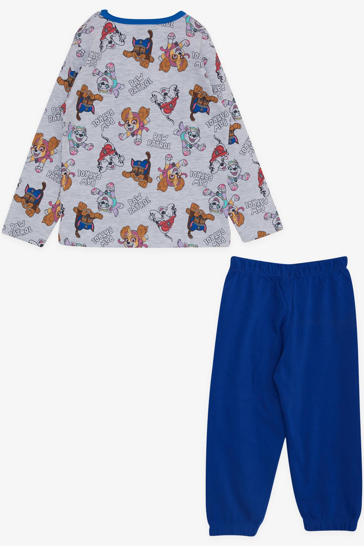 CHAMPS ACTİVE Erkek Bebek Pijama Takımı Devriyeci Hayvancıklar Desenli Açık Gri Melanj (9 Ay-3 Yaş)