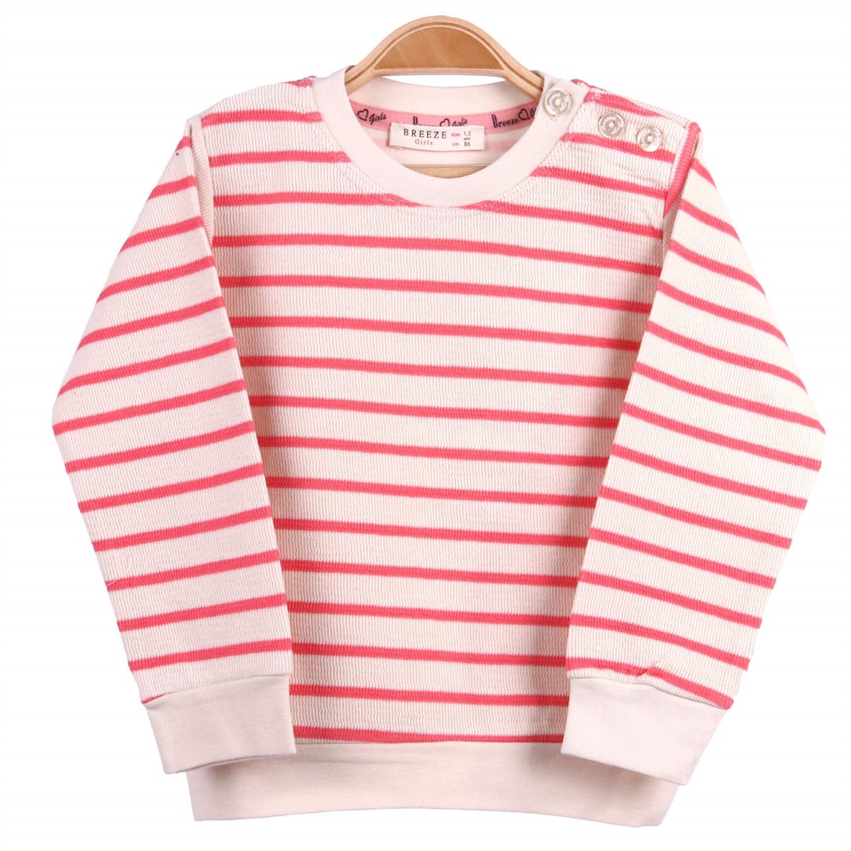 Sweatshirt BREEZE Krem Pembe