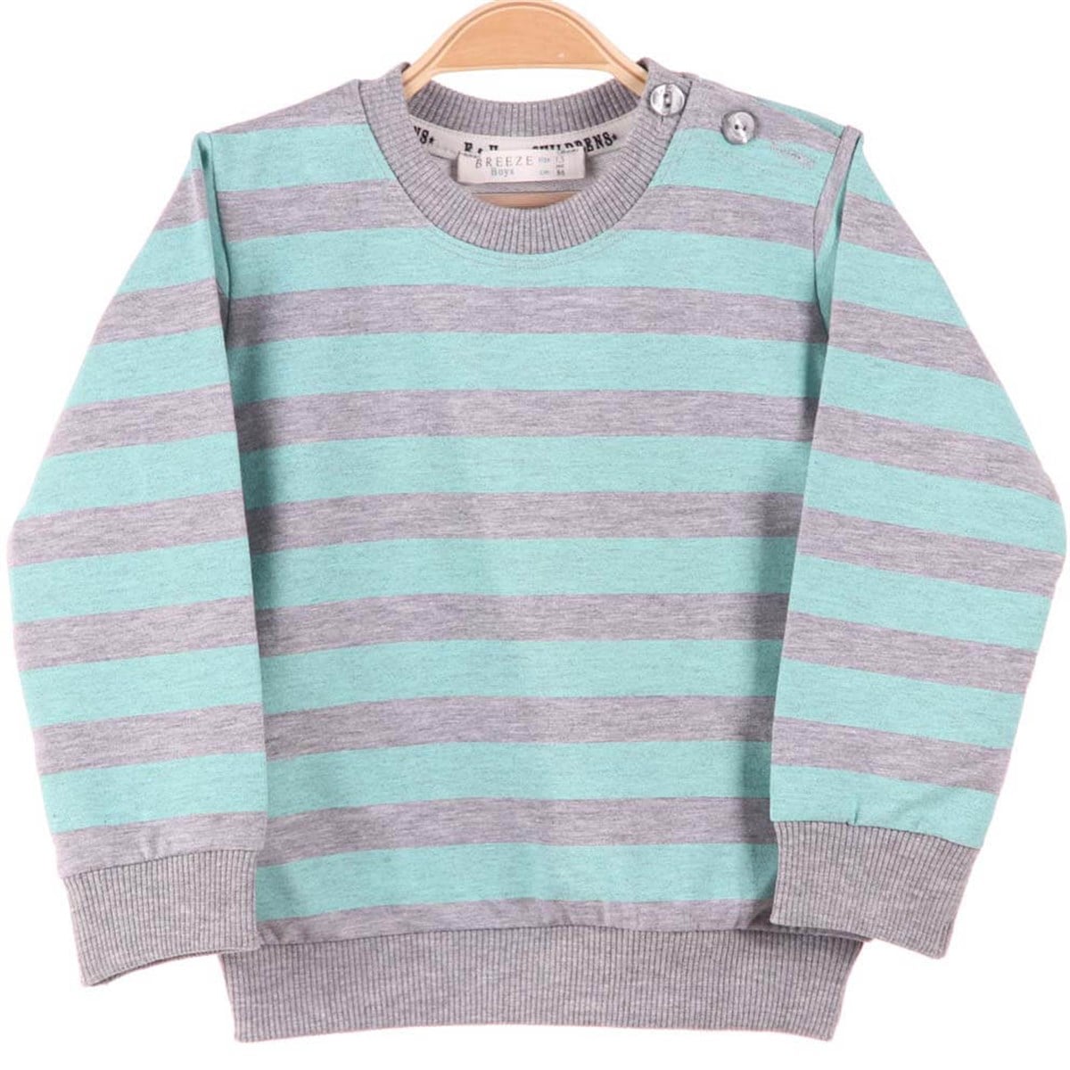 Sweatshirt & KazakBREEZEE12262-488Çizgili Sweat