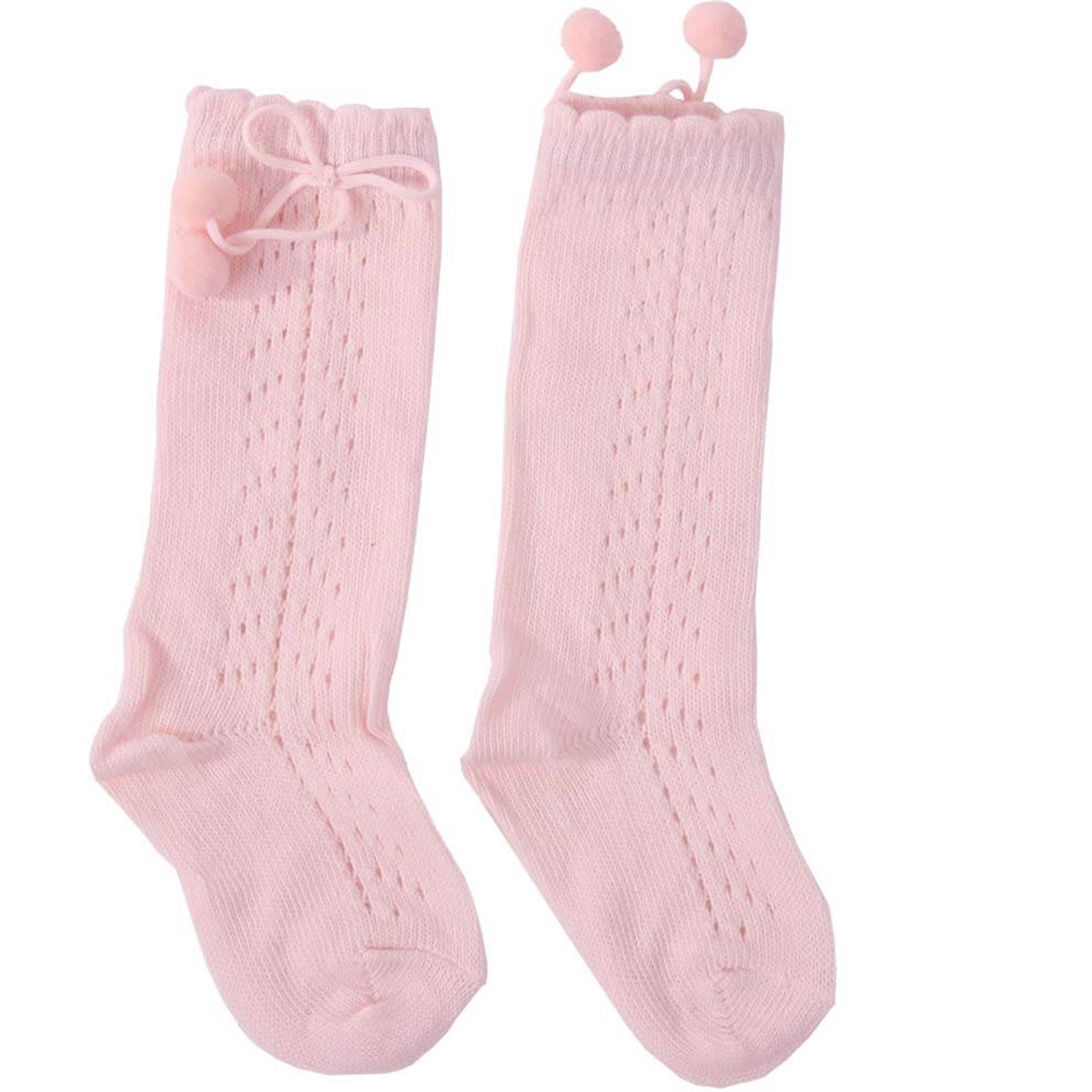 Ponponlu Çorap Breeze  Pembe