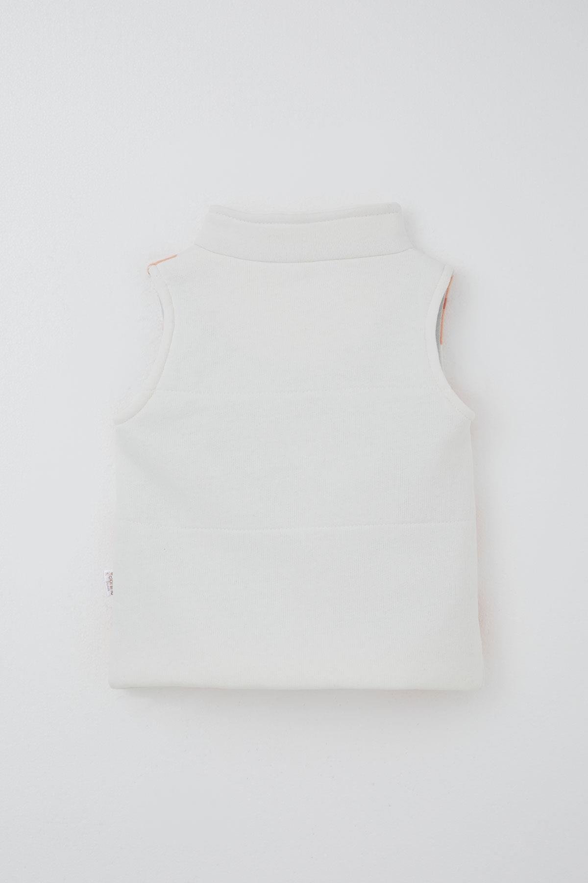 Donino Kız Çocuk Eşofman Takımı Çiçek Desenli Yelekli Pembe (2-5 Yaş)