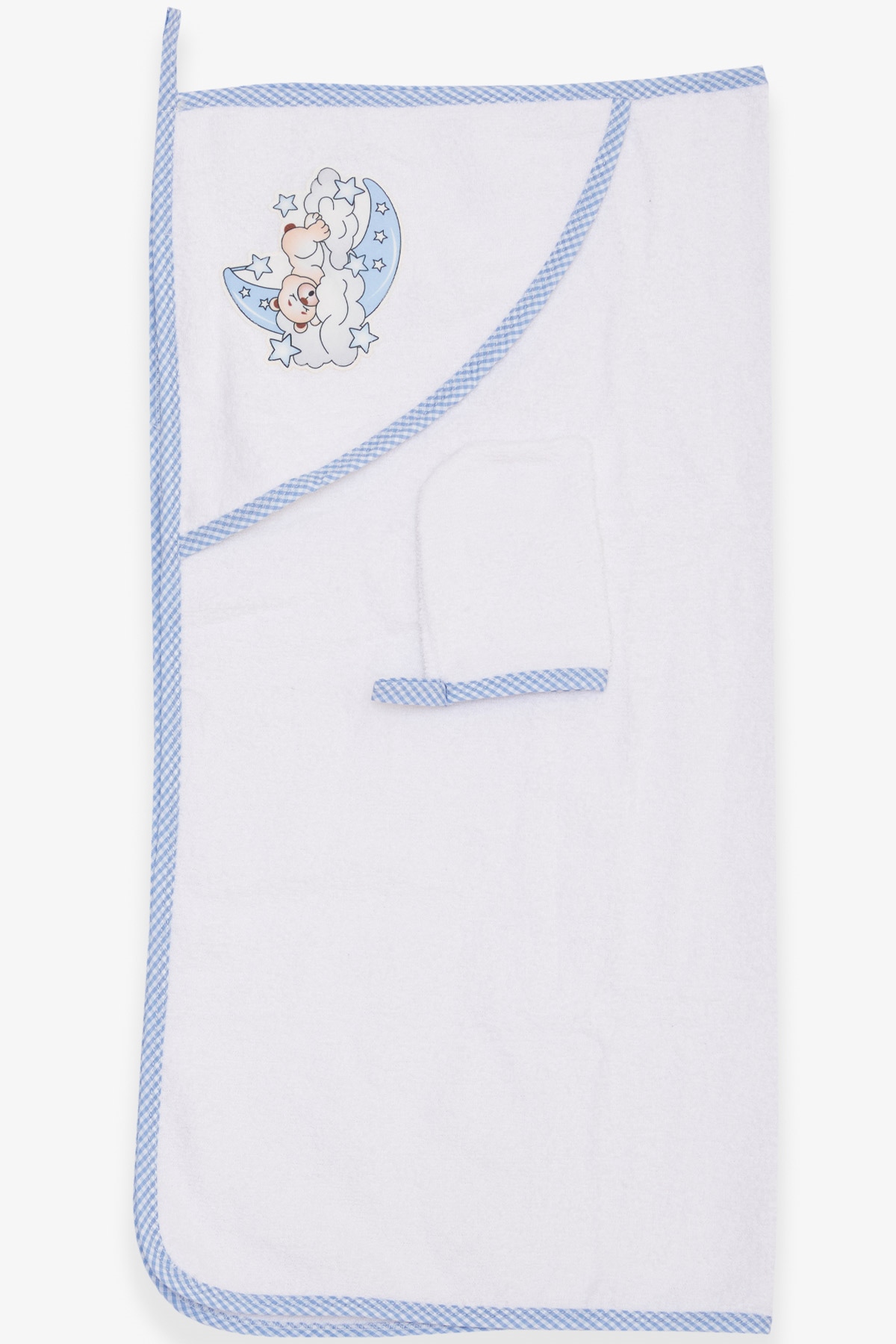 Eke Baby Erkek Bebek Kurulama Havlusu Keseli Ekru (75 x 75 cm)