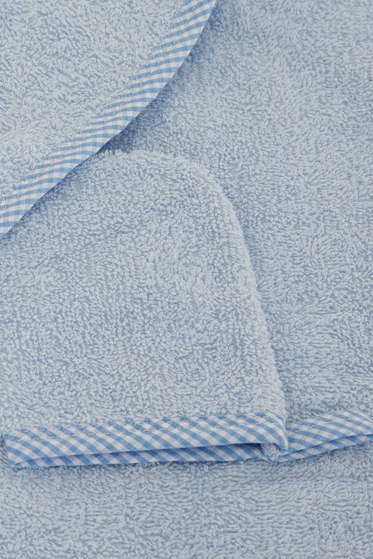 ELMA ŞEKERİ Bebek Banyo Havlusu Keseli Ayıcık Nakışlı Mavi