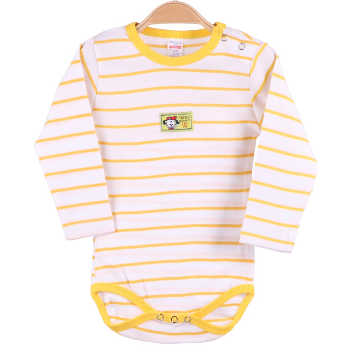 Erkek Bebek Çıtçıtlı Body Sarı (9 Ay-3 Yaş) BREEZE