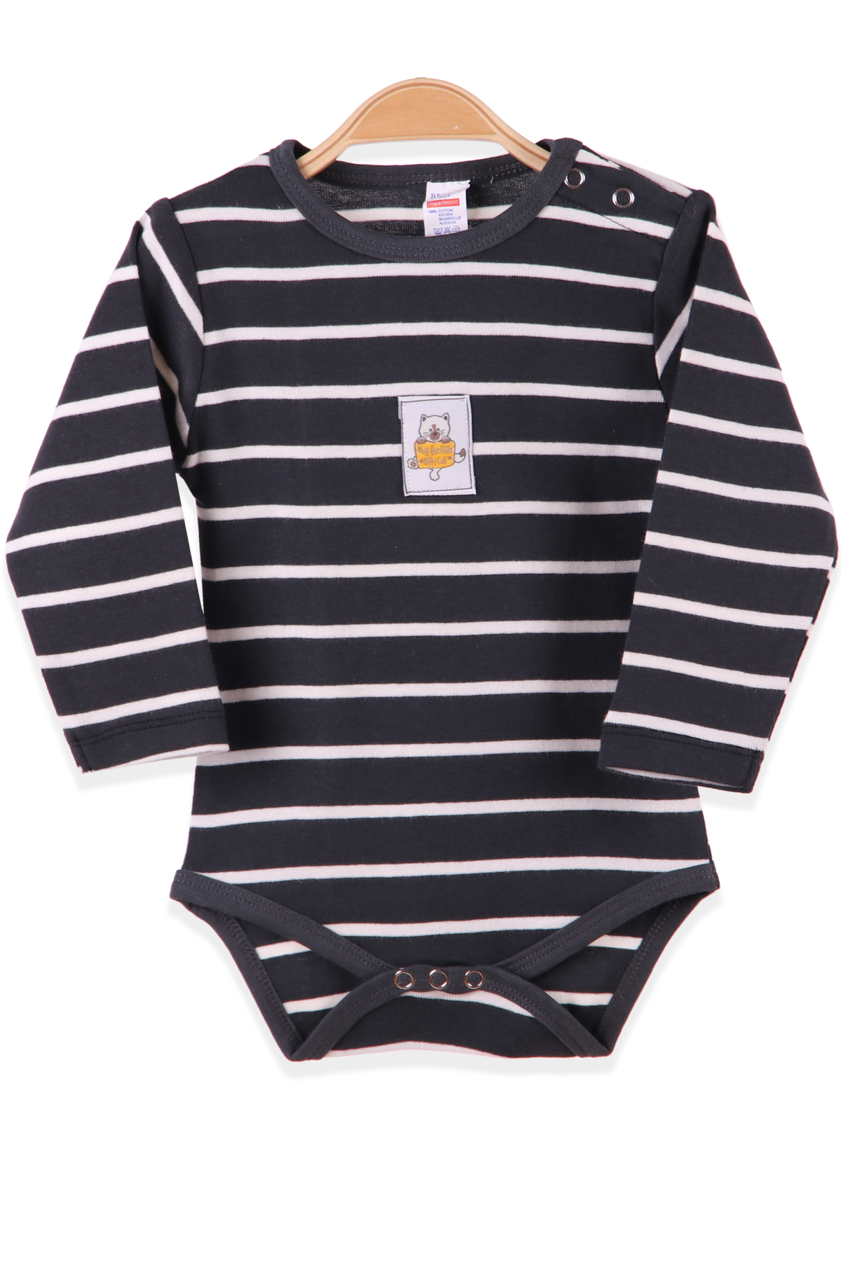 Erkek Bebek Çıtçıtlı Body Siyah (9 Ay-3 Yaş) BREEZE