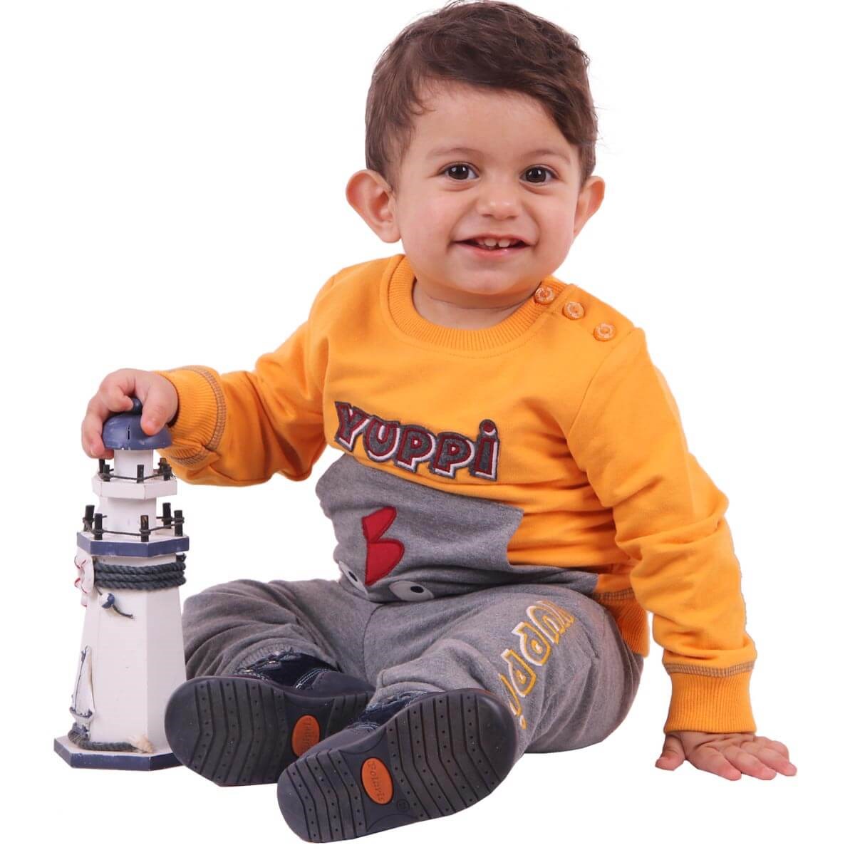 Erkek Bebek Eşofman Takımı Sarı (9 Ay-3 Yaş) BREEZE
