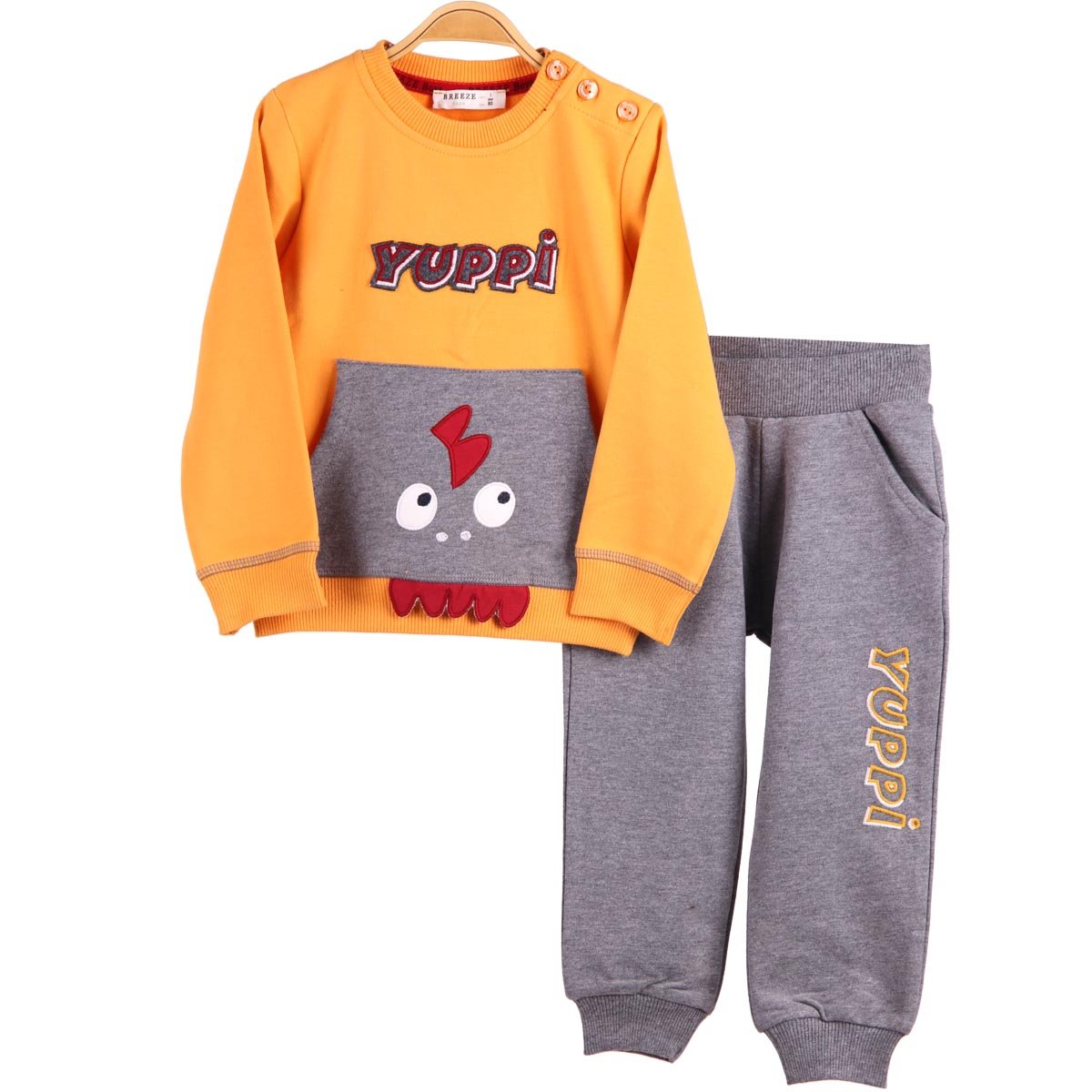 Erkek Bebek Eşofman Takımı Sarı (9 Ay-3 Yaş) BREEZE