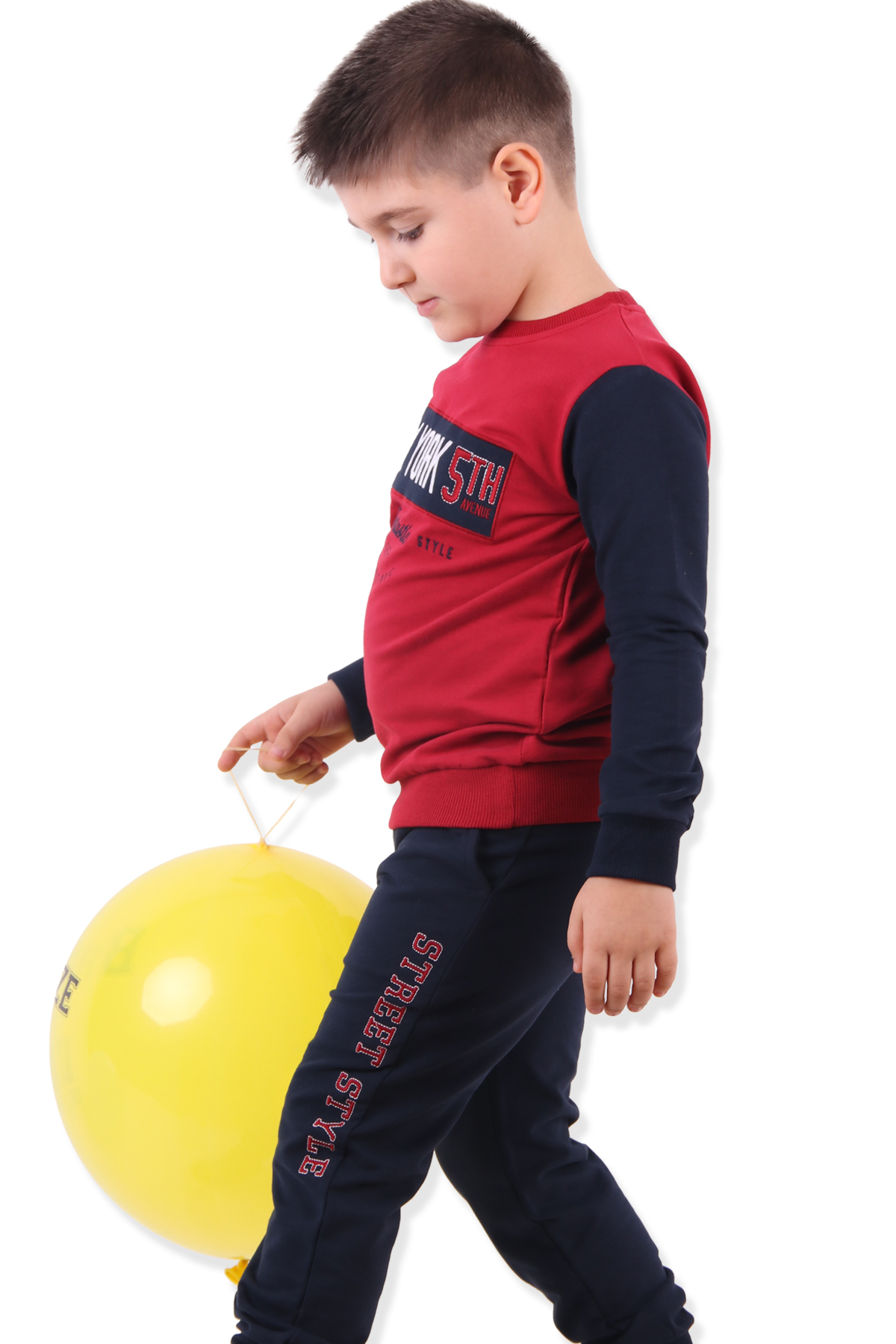Erkek Çocuk Eşofman Takımı Kırmızı (5-10 Yaş) BREEZE