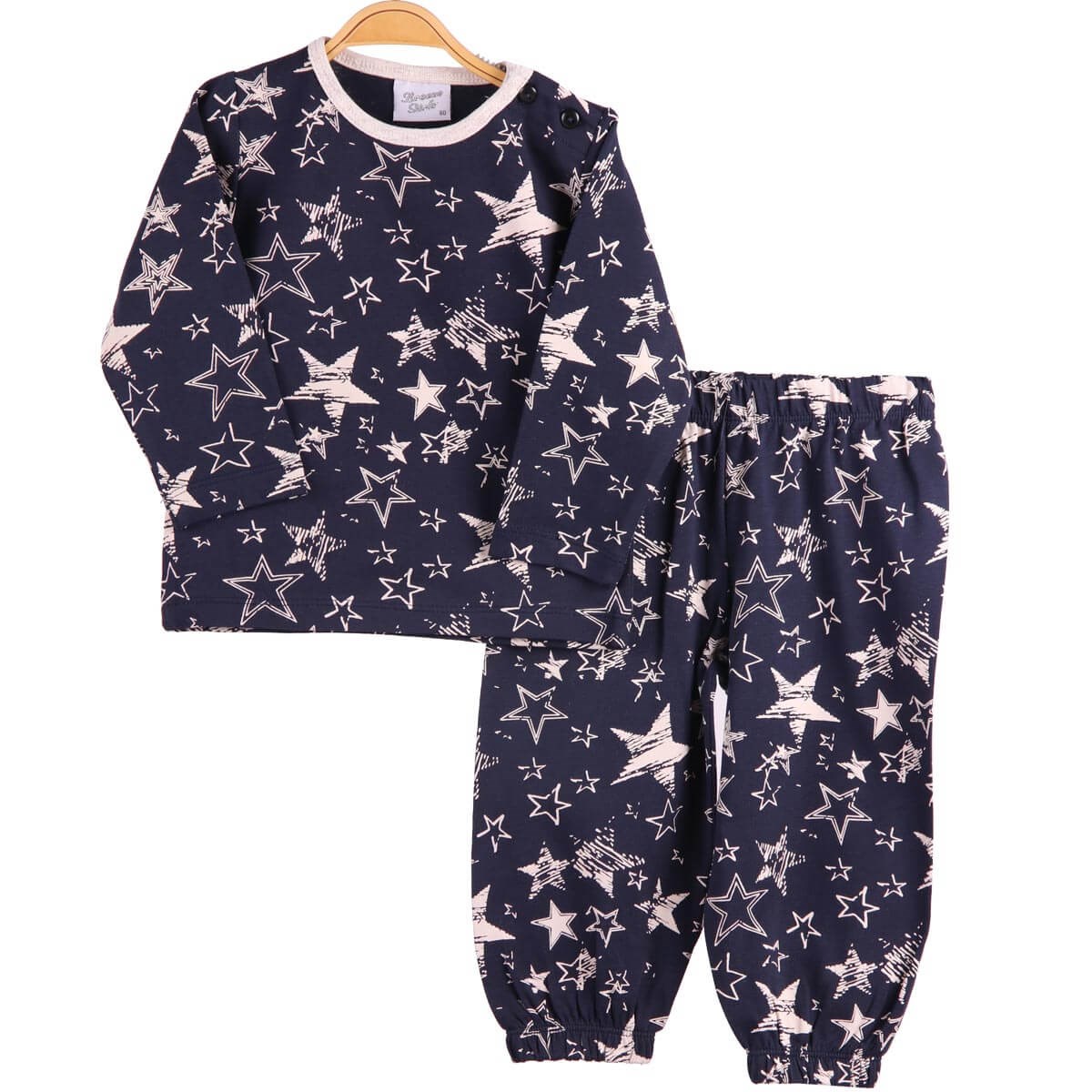 Erkek Çocuk Pijama Takımı Lacivert (1-4 Yaş) BREEZE